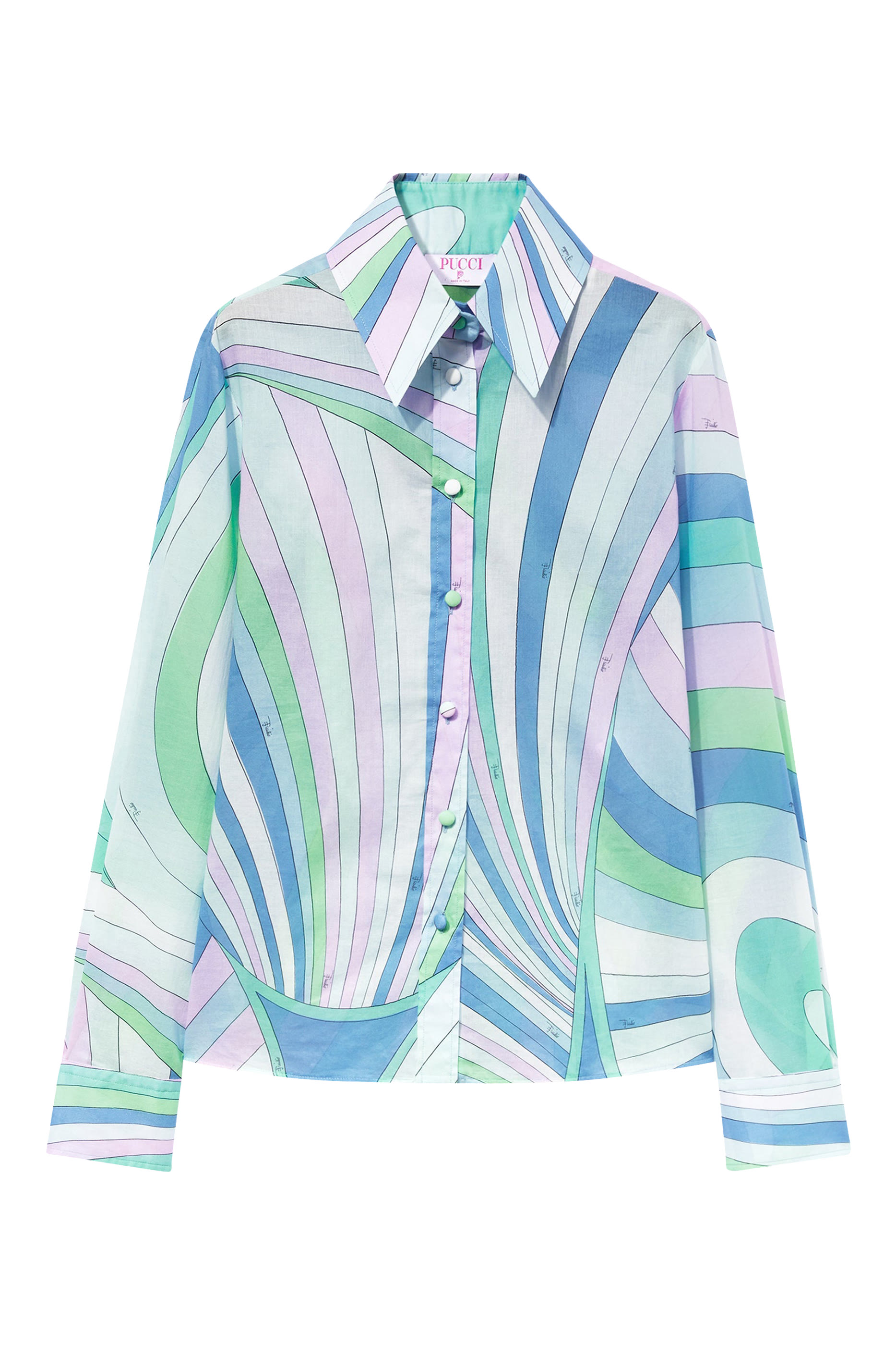 Iride-Print Cotton Shirt