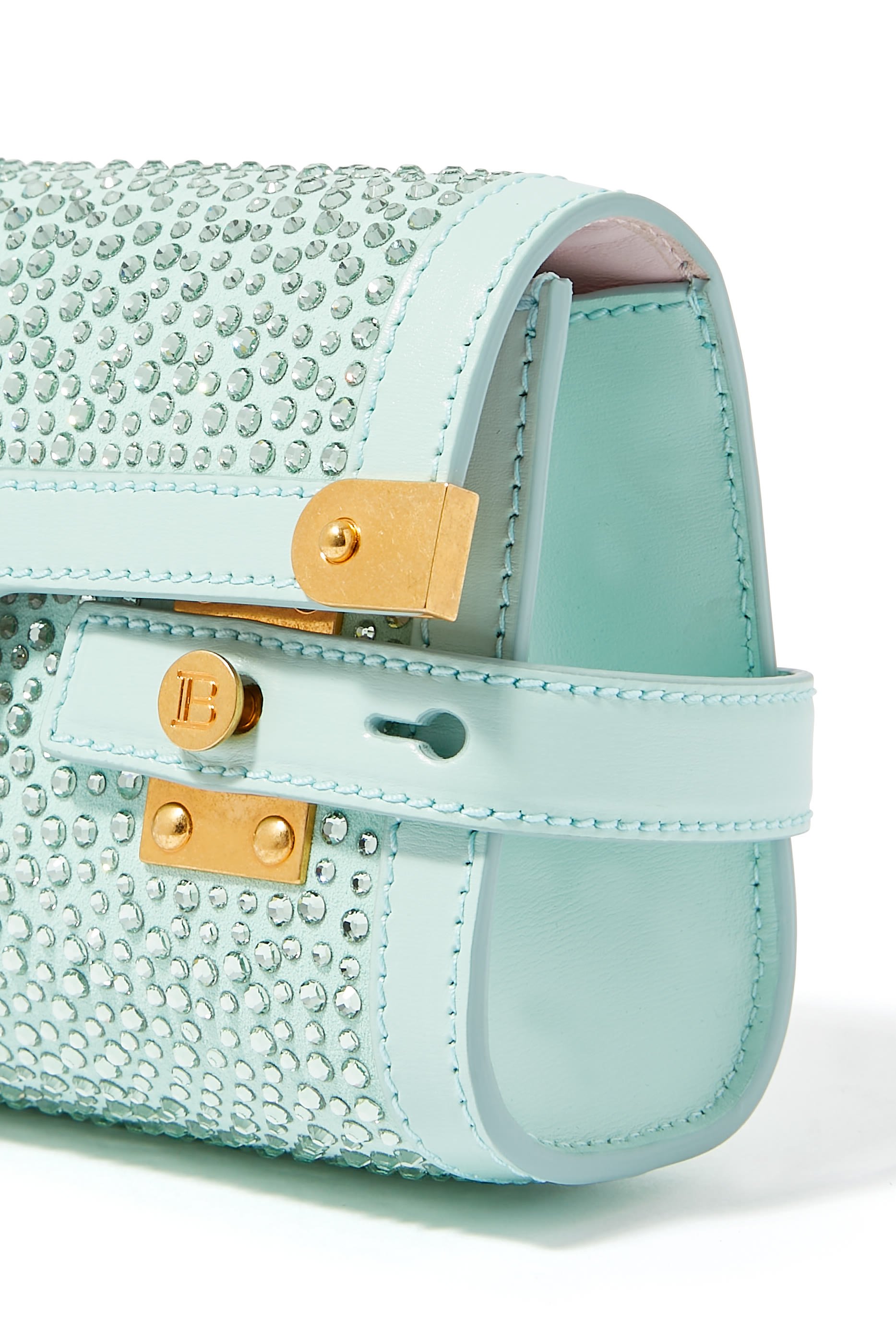 B-Buzz Pouch 23 in Suede and Rhinestones