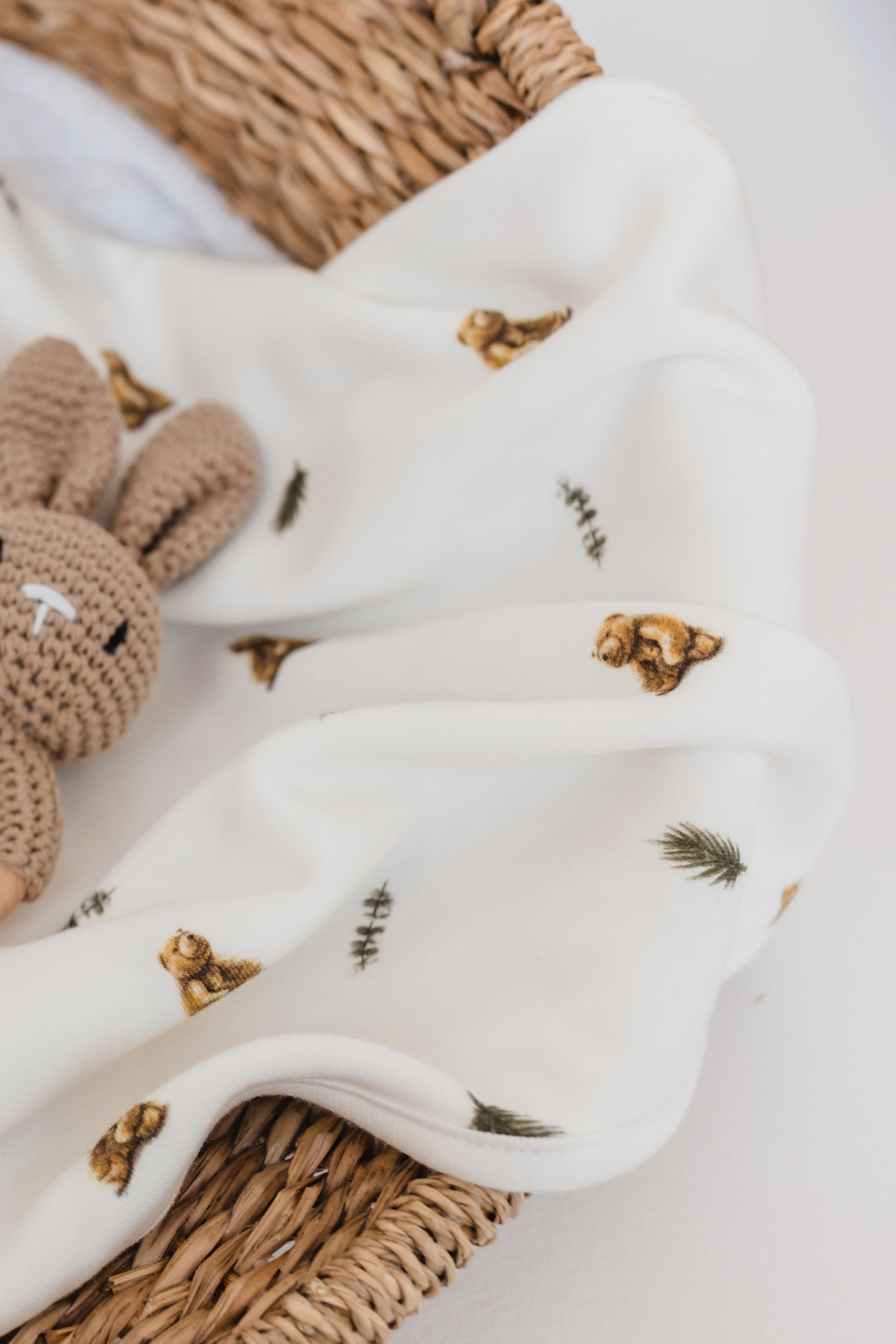 Kids  Brown Bear Print Blanket