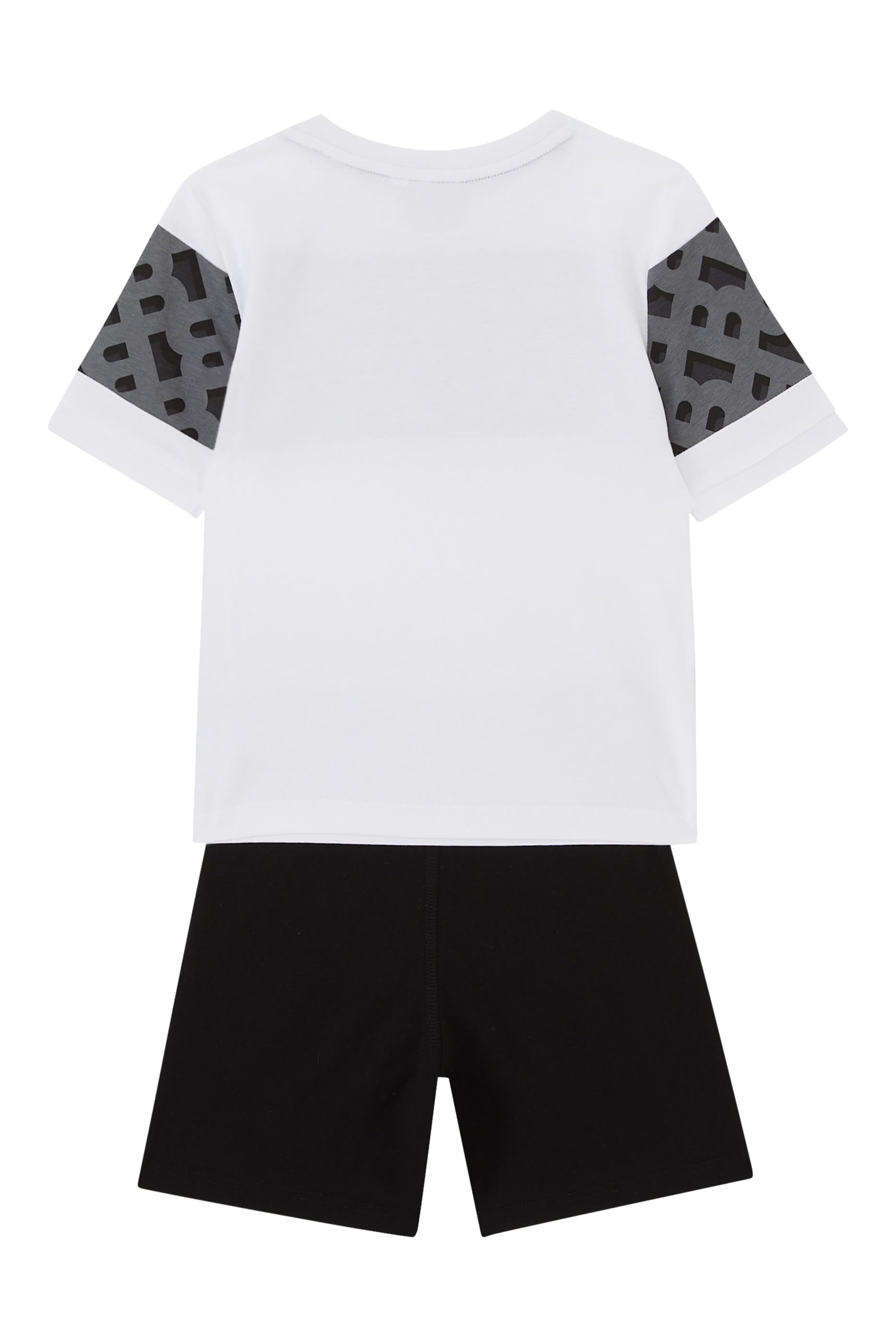 Kids Logo Print T-Shirt & Shorts Set