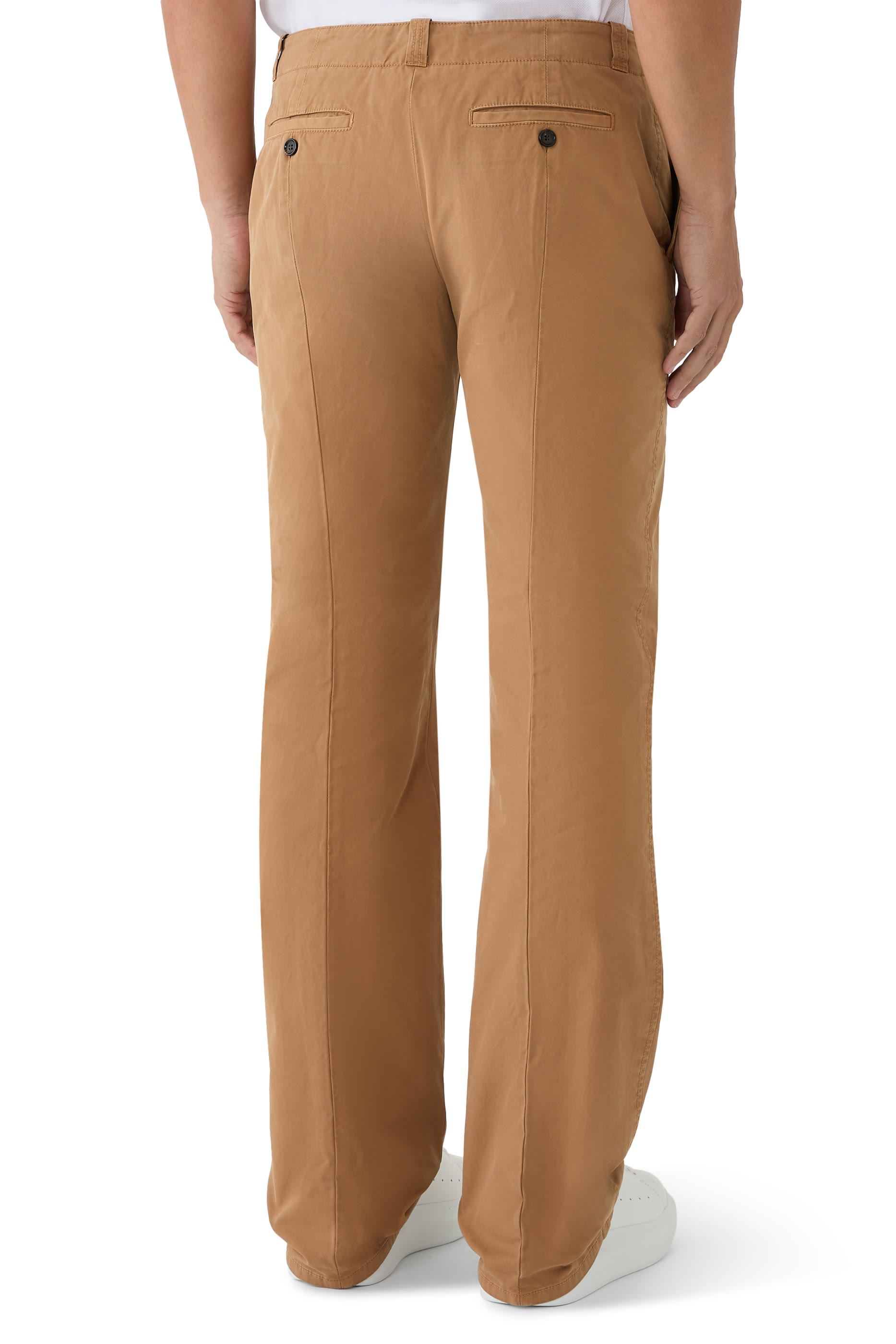 Low-Waisted Chino Trousers