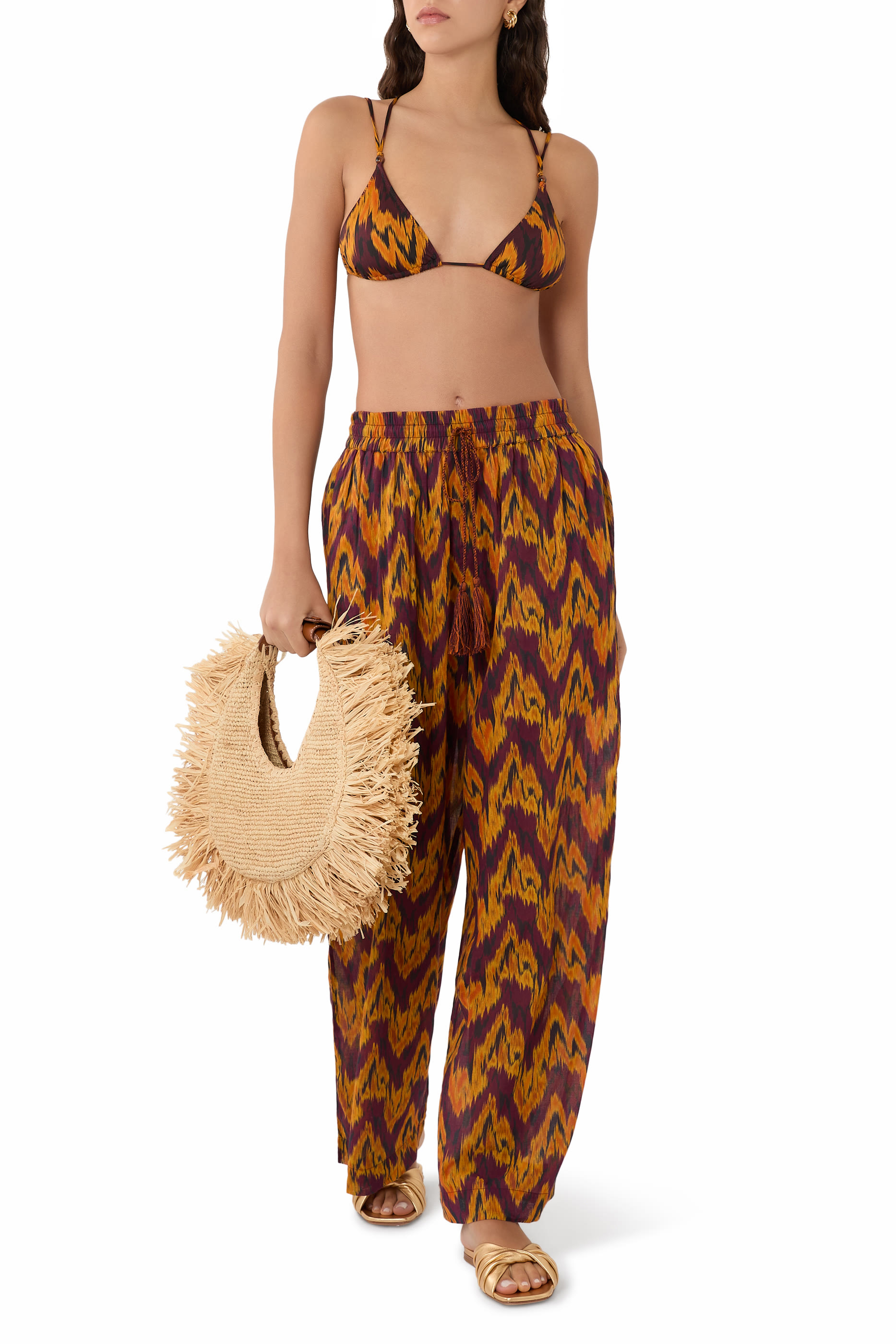 Azra Wide-Leg Coverup Pants