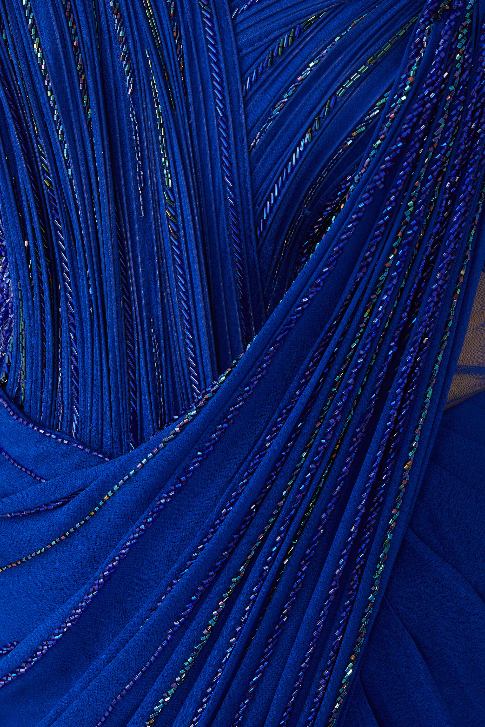 One Shoulder Saree Gown