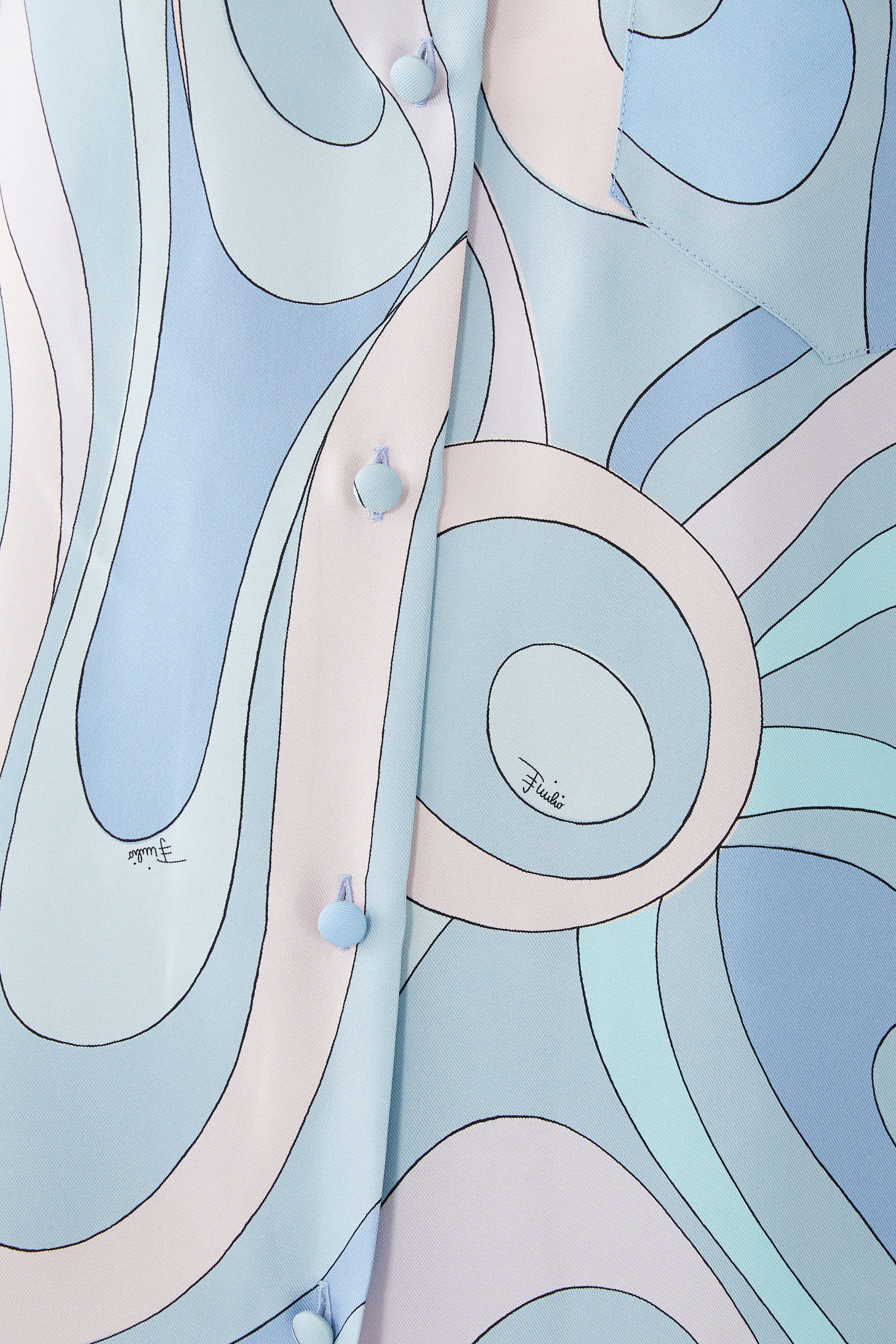 Marmo-Print Silk-Twill Shirt