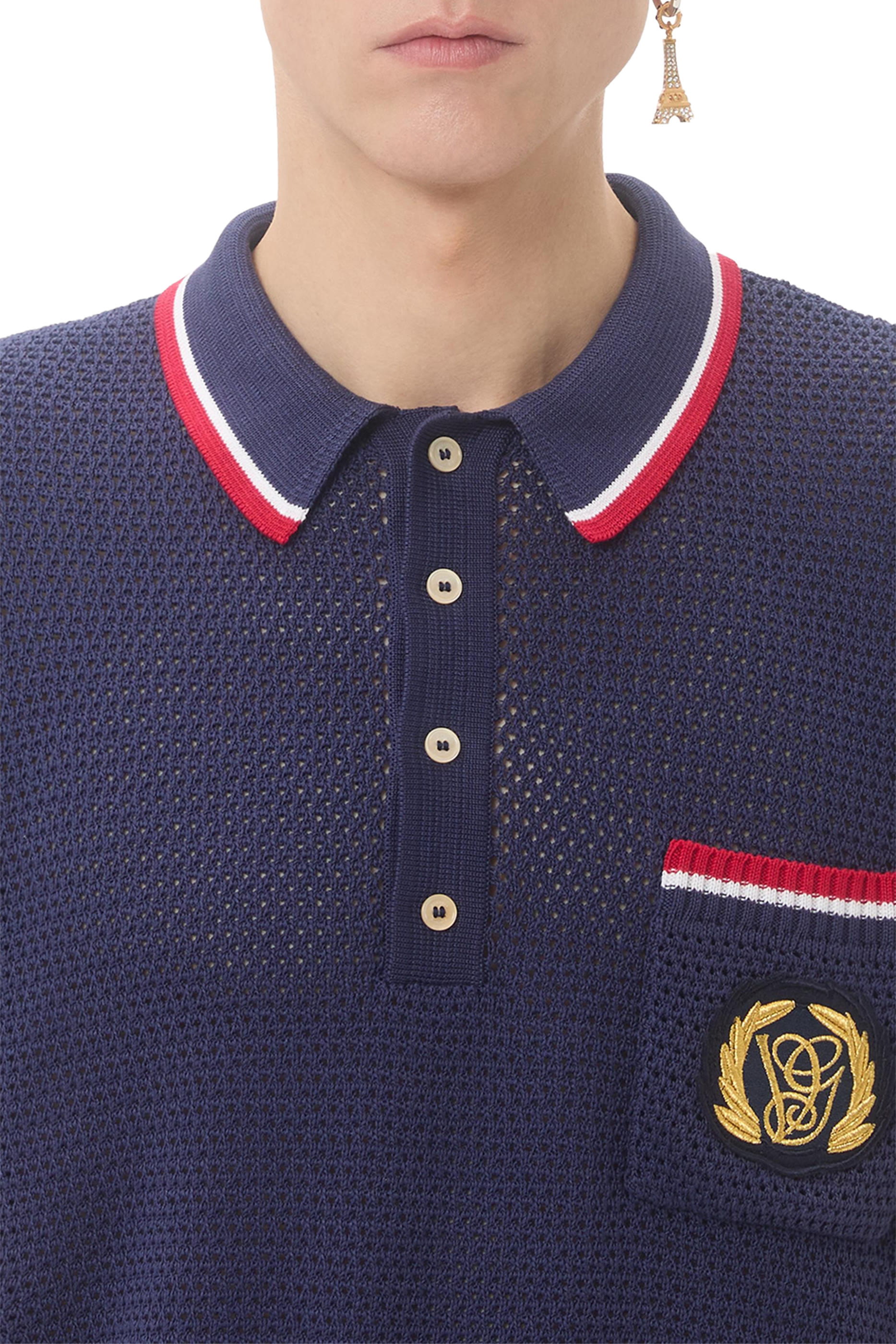 Cotton Polo Shirt with VG Patch 