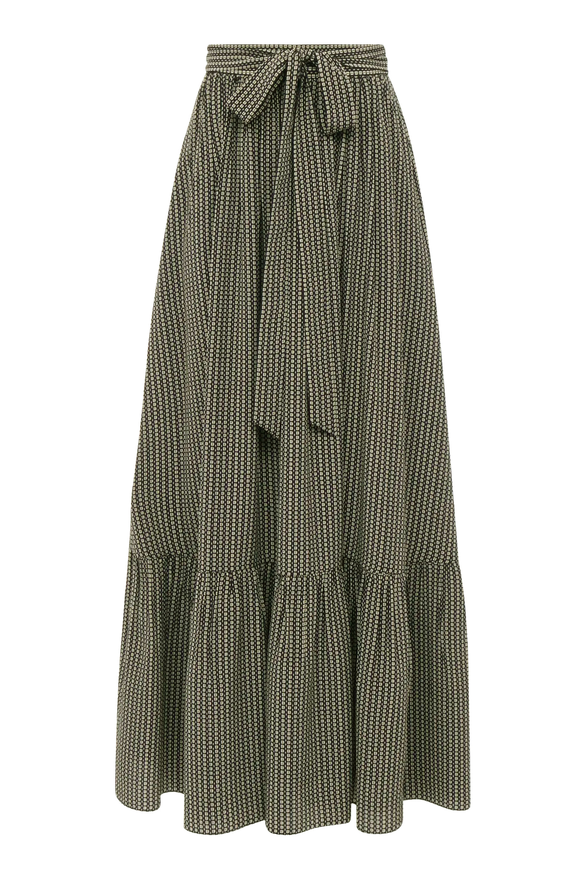 Gathered Midi Skirt