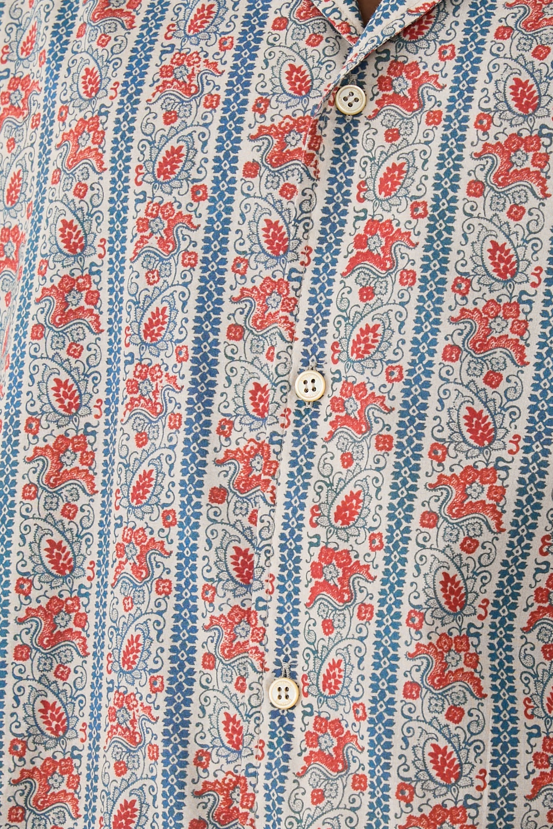 Voyage Imaginaire Print Cotton Muslin Pyjama Shirt