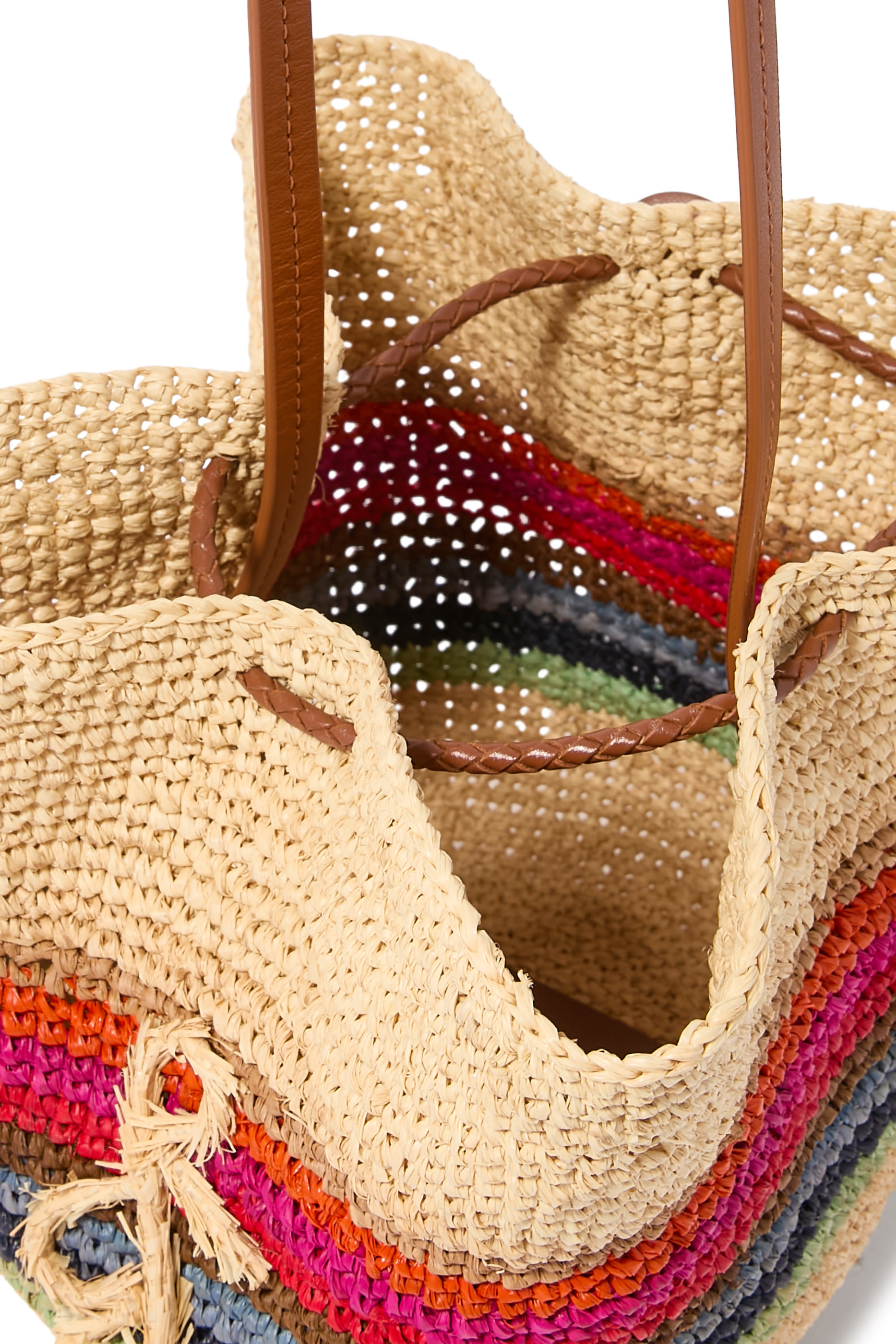 Striped Pouch Bag