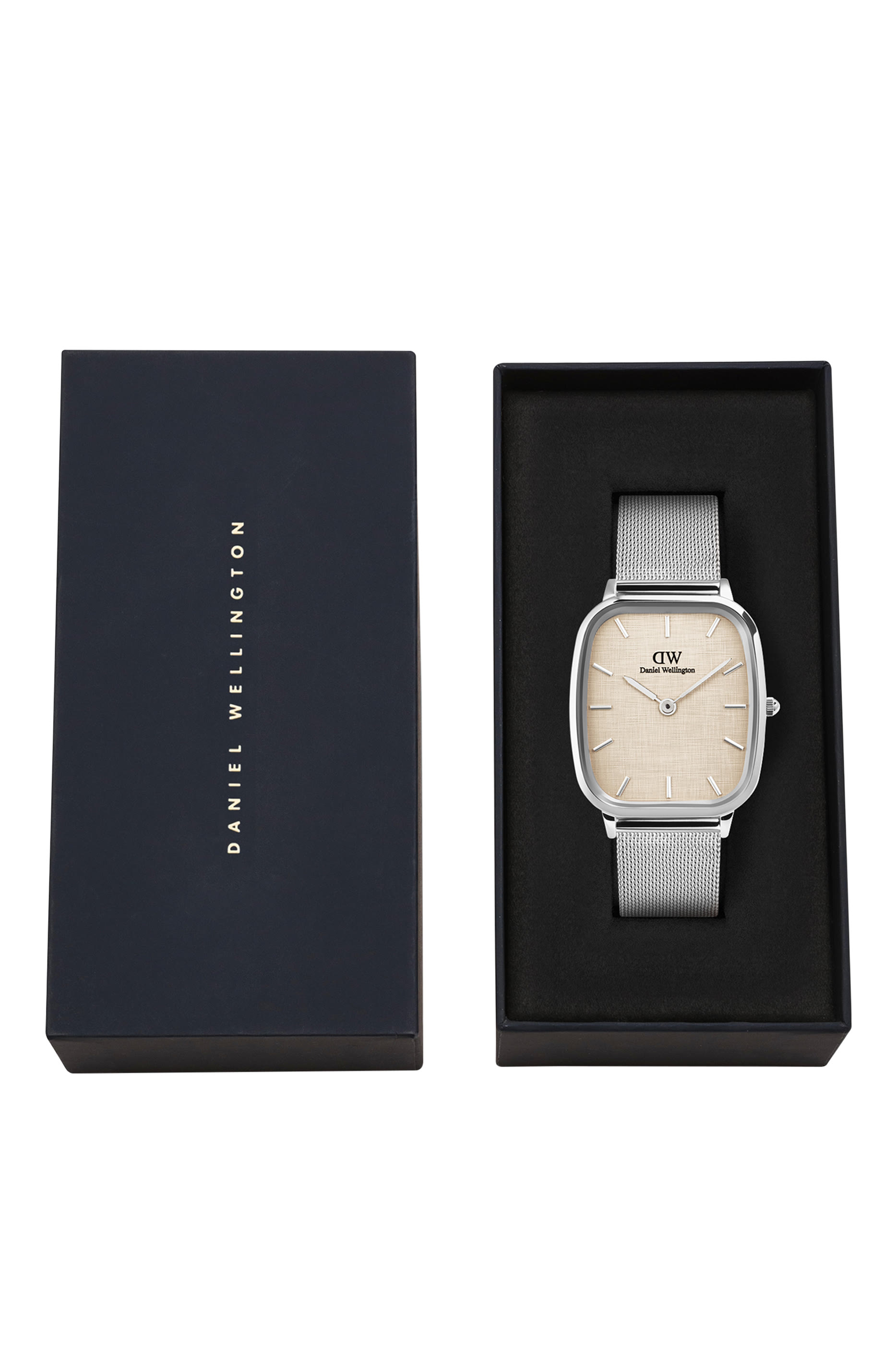 Marlon Sterling Linen Dial Watch