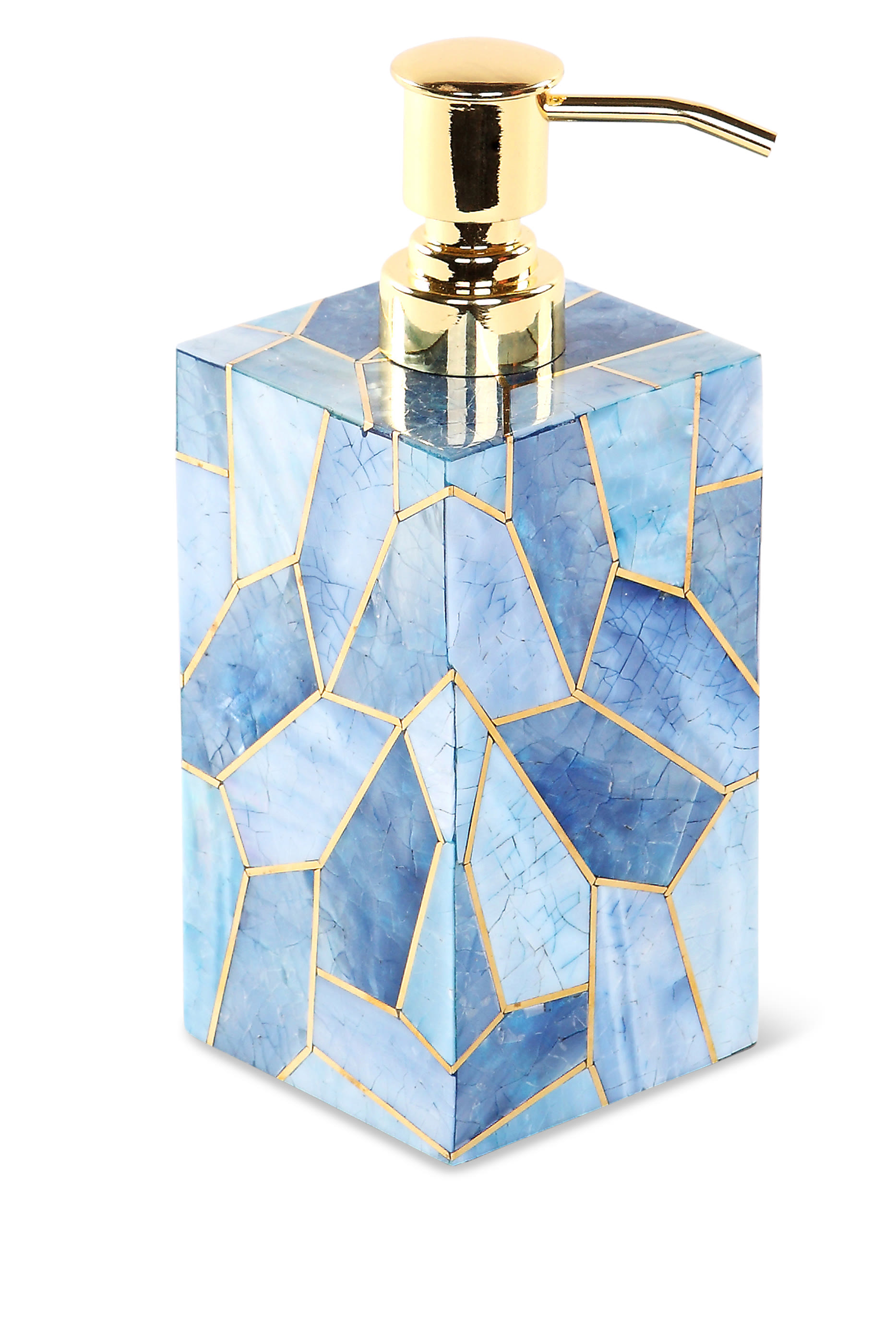 Francesca Shell and Brass Liquid Dispenser