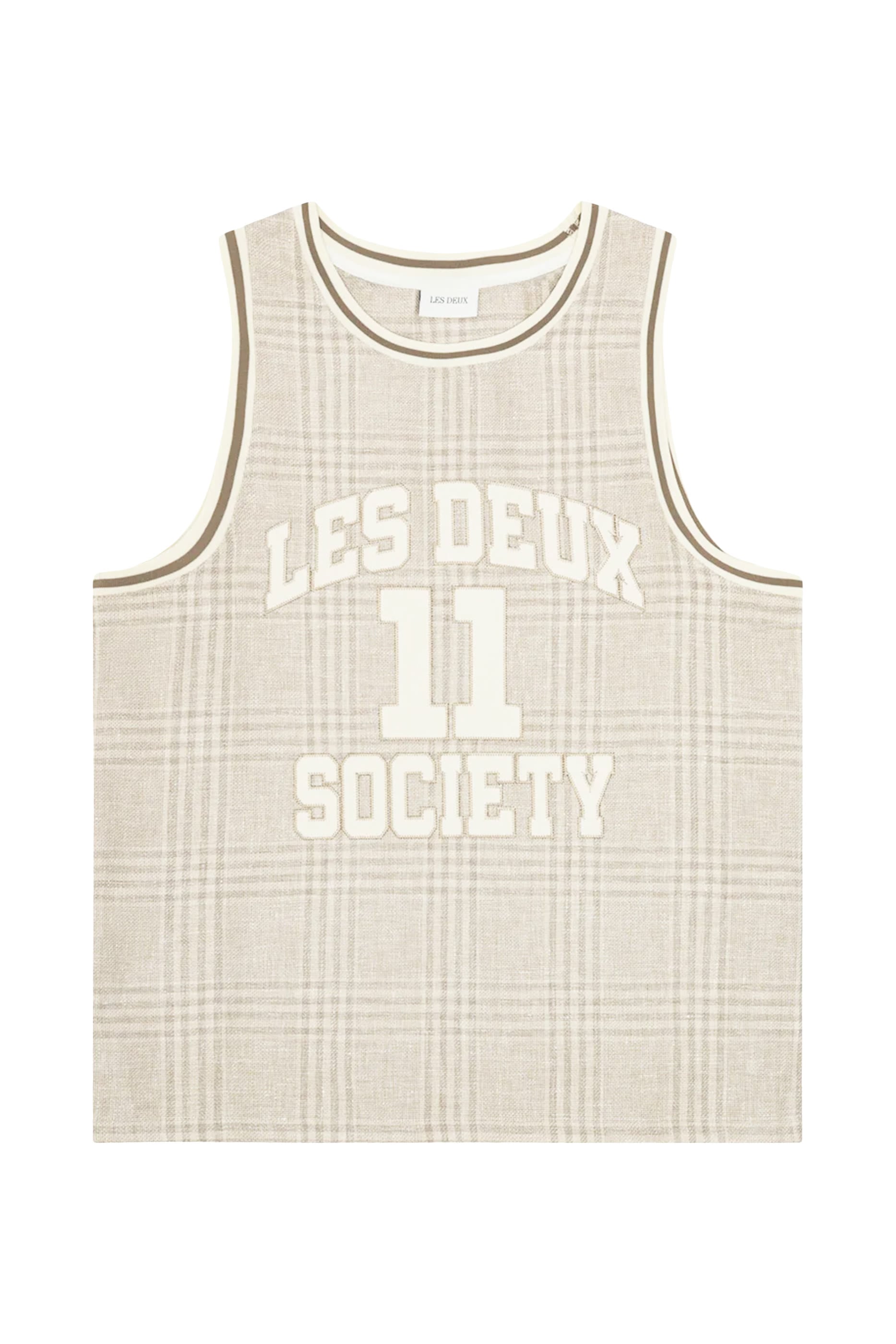 Woven Check Tank Top
