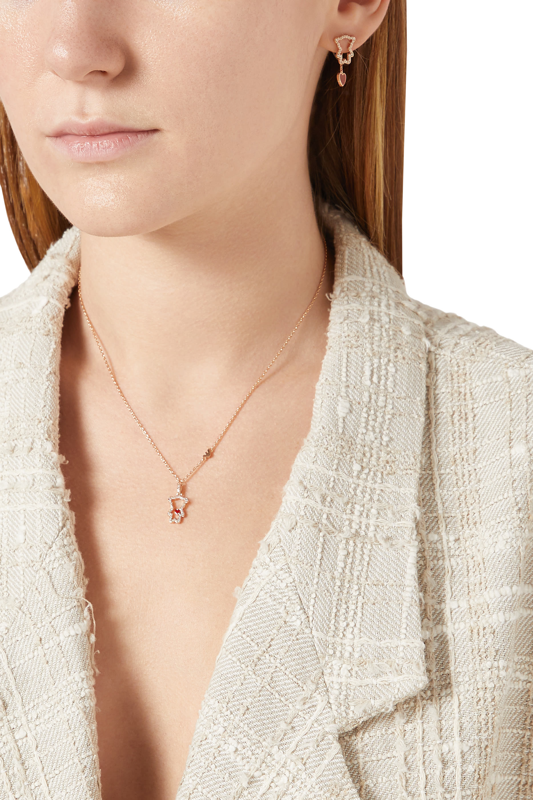 Stud Earrings, Brass