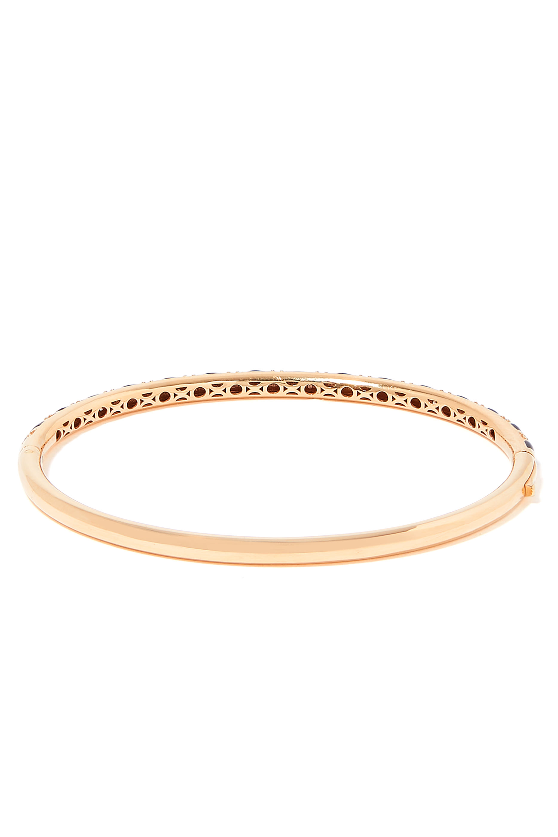 Tornado Bracelet, 18k Rose Gold with Enamel & Diamonds