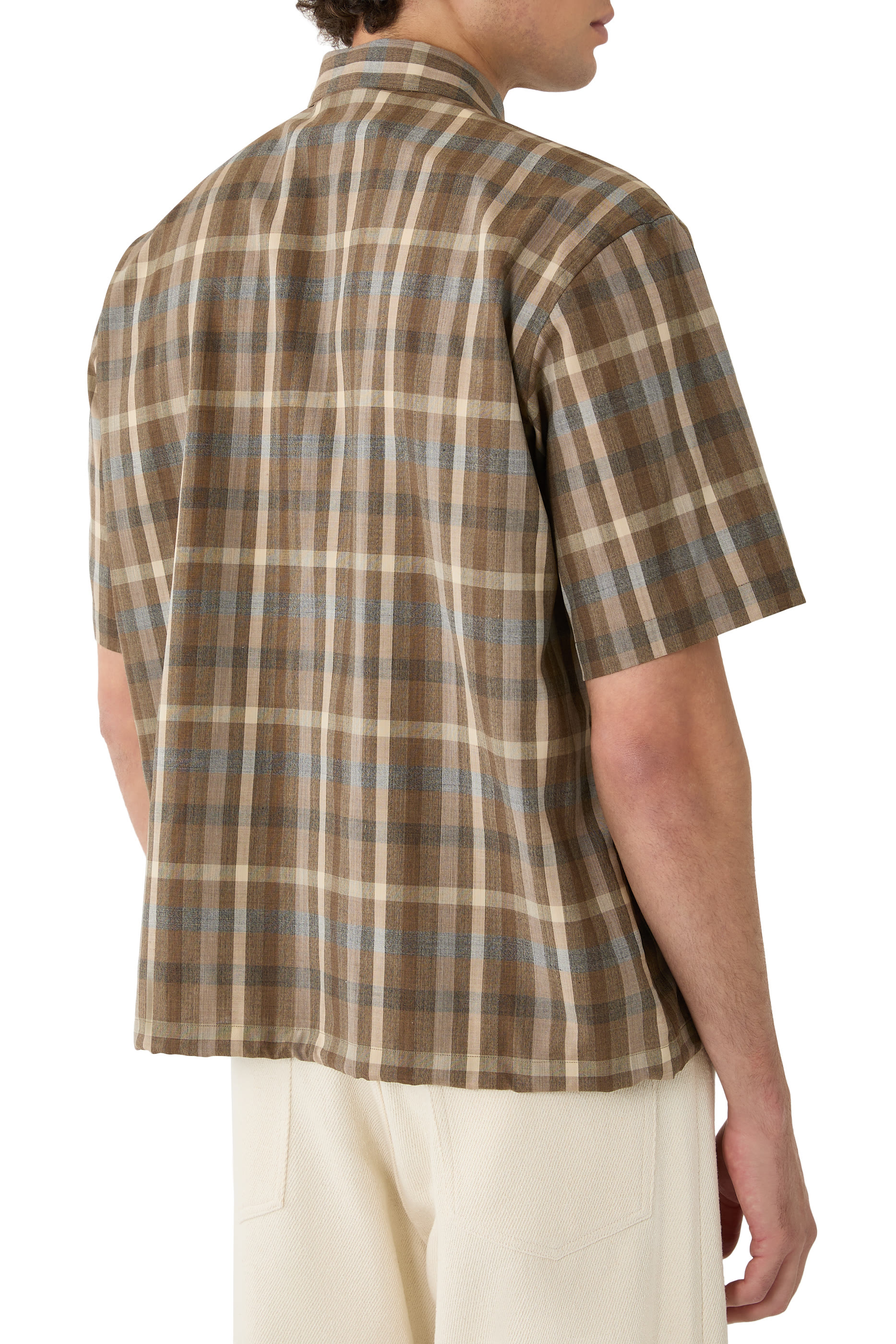 Super Fine Tropical Wool Check Shirt