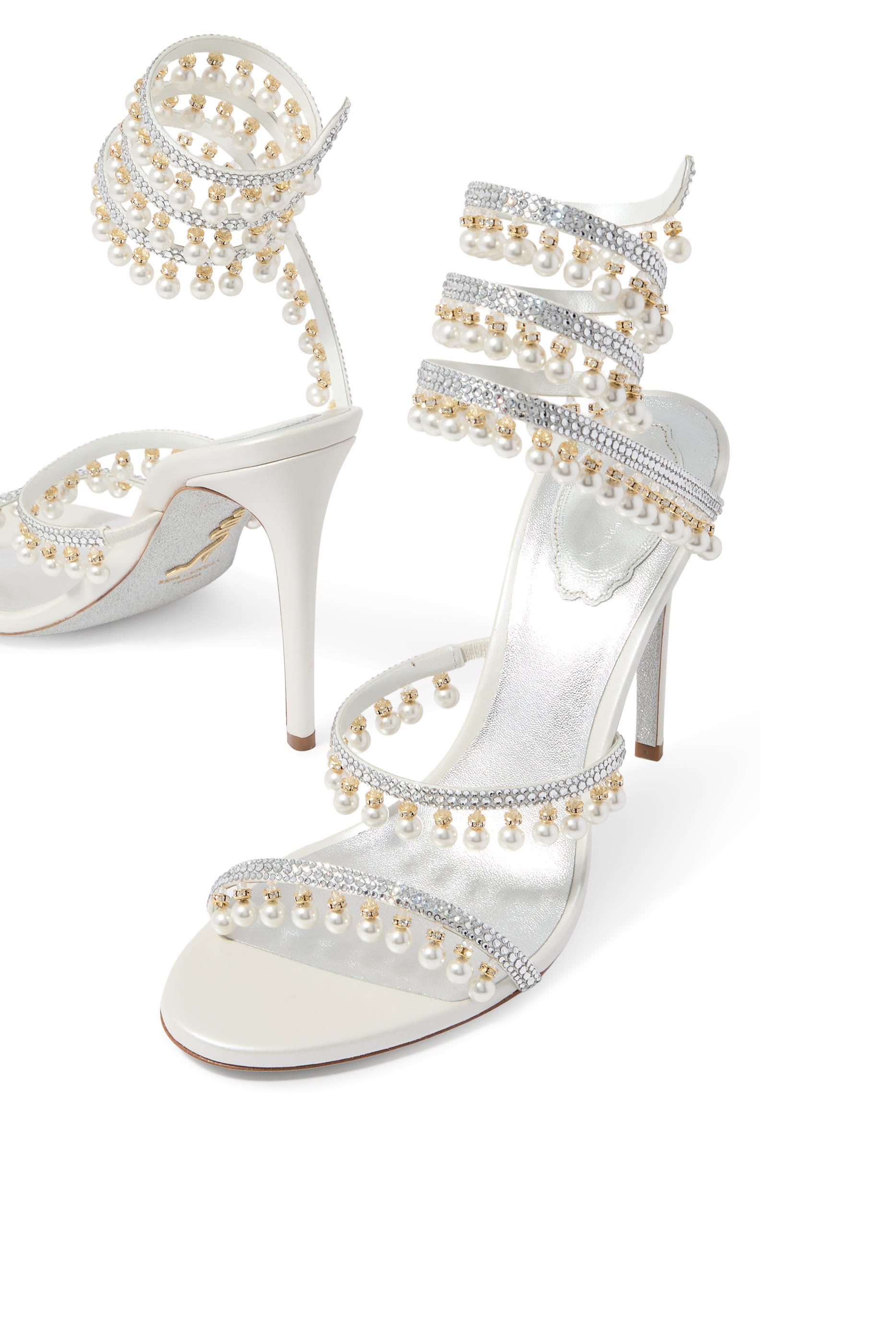 Chandelier 105 Sandals with Pearls 