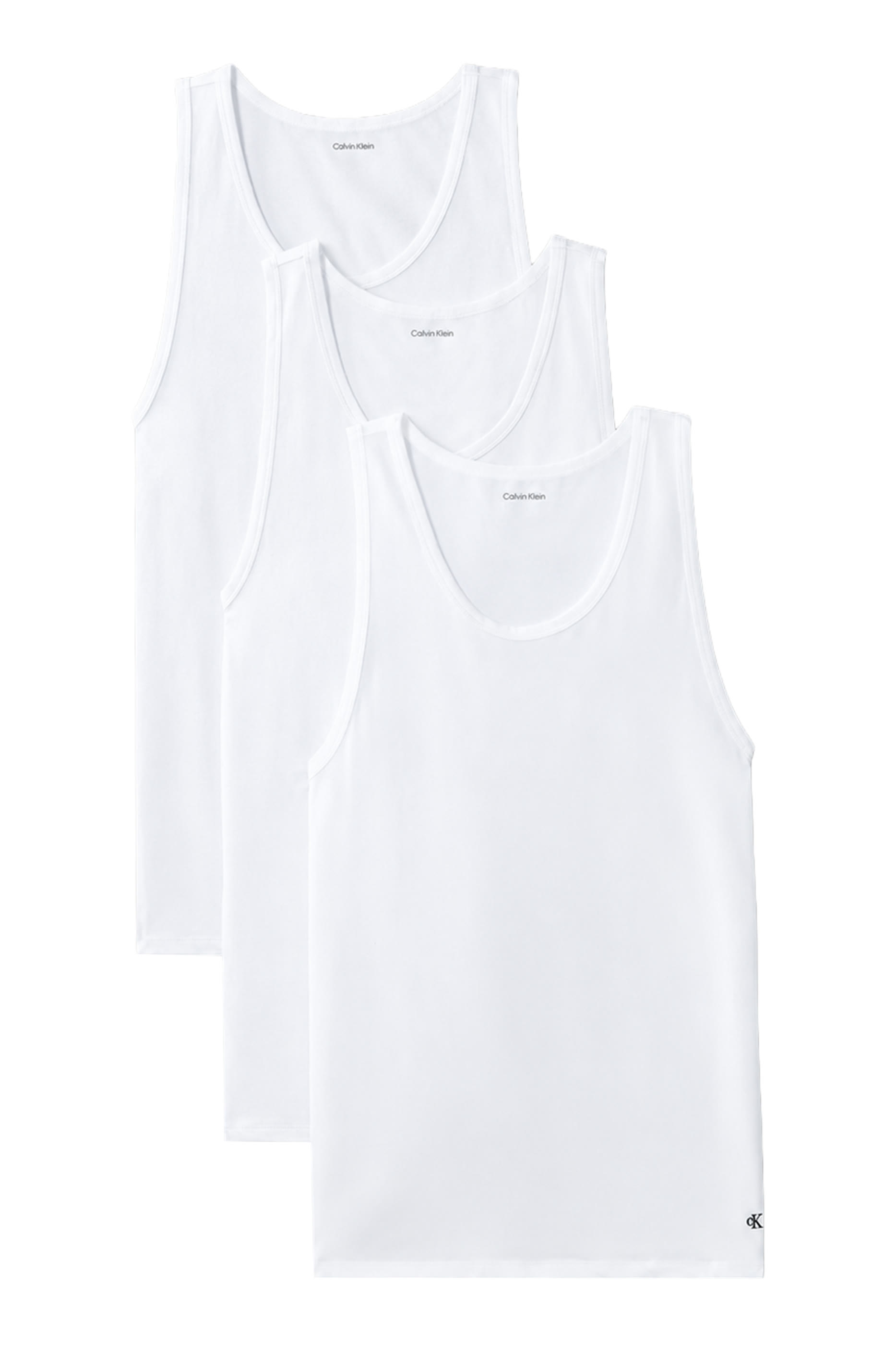 Cotton Stretch Blend Tank Top, Set of 3 