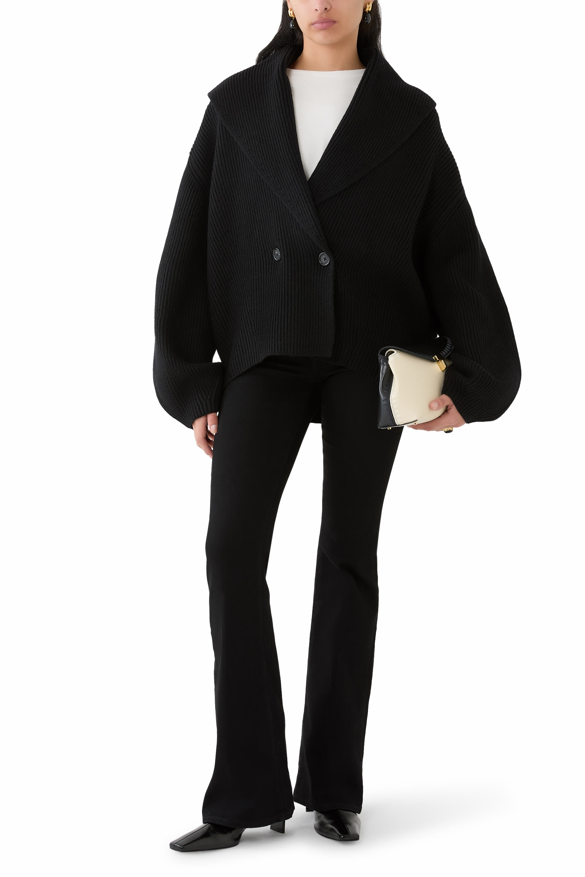 Shawl-Lapel Cardigan