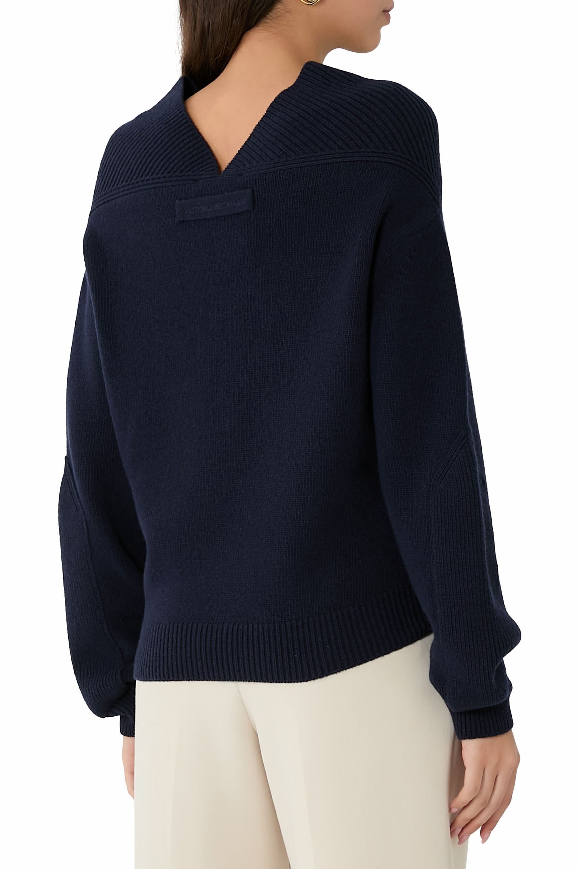 V-Neck Yoke Detail Jumper