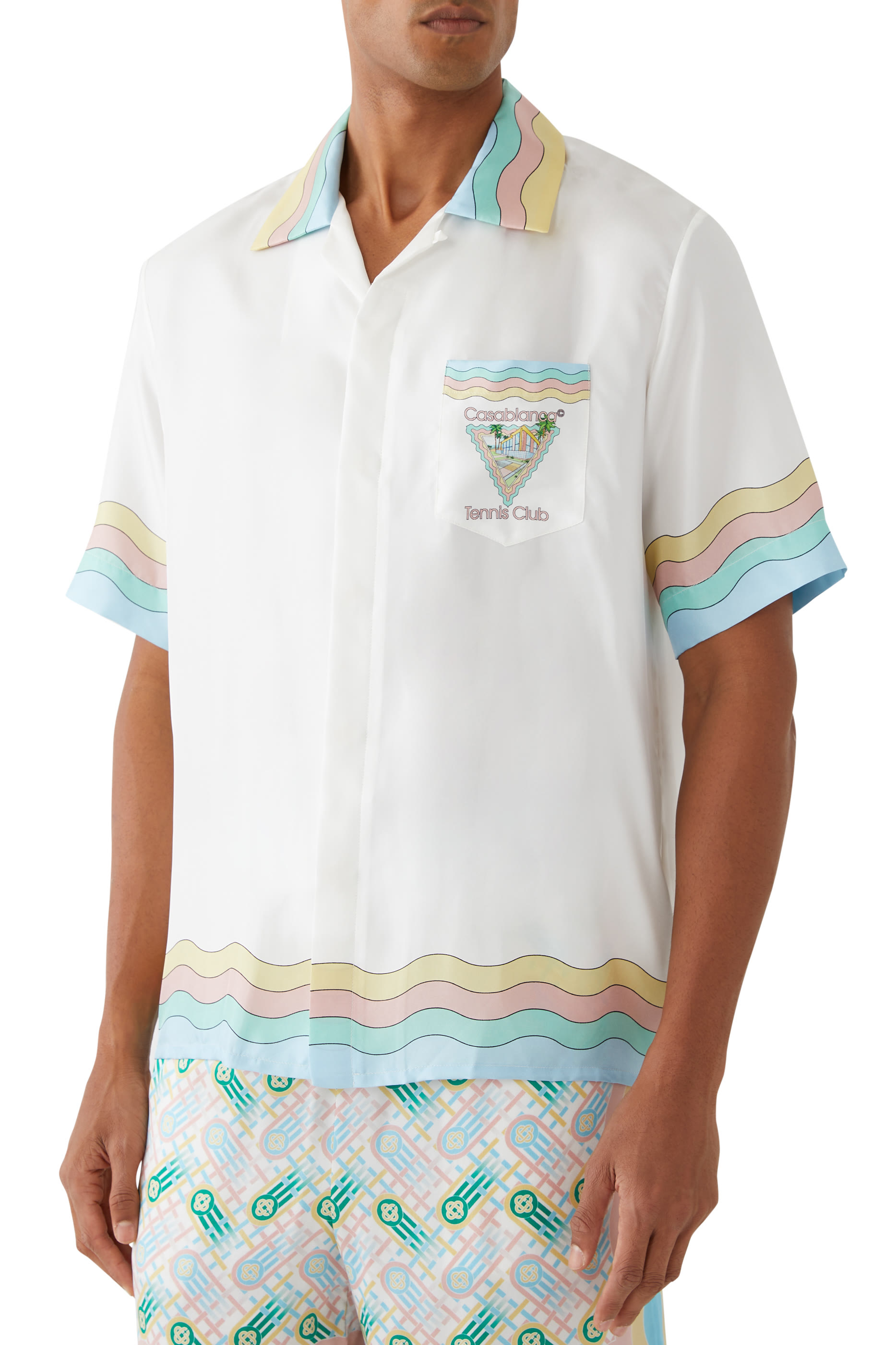 Cuban Collar Short Sleeve Shirt