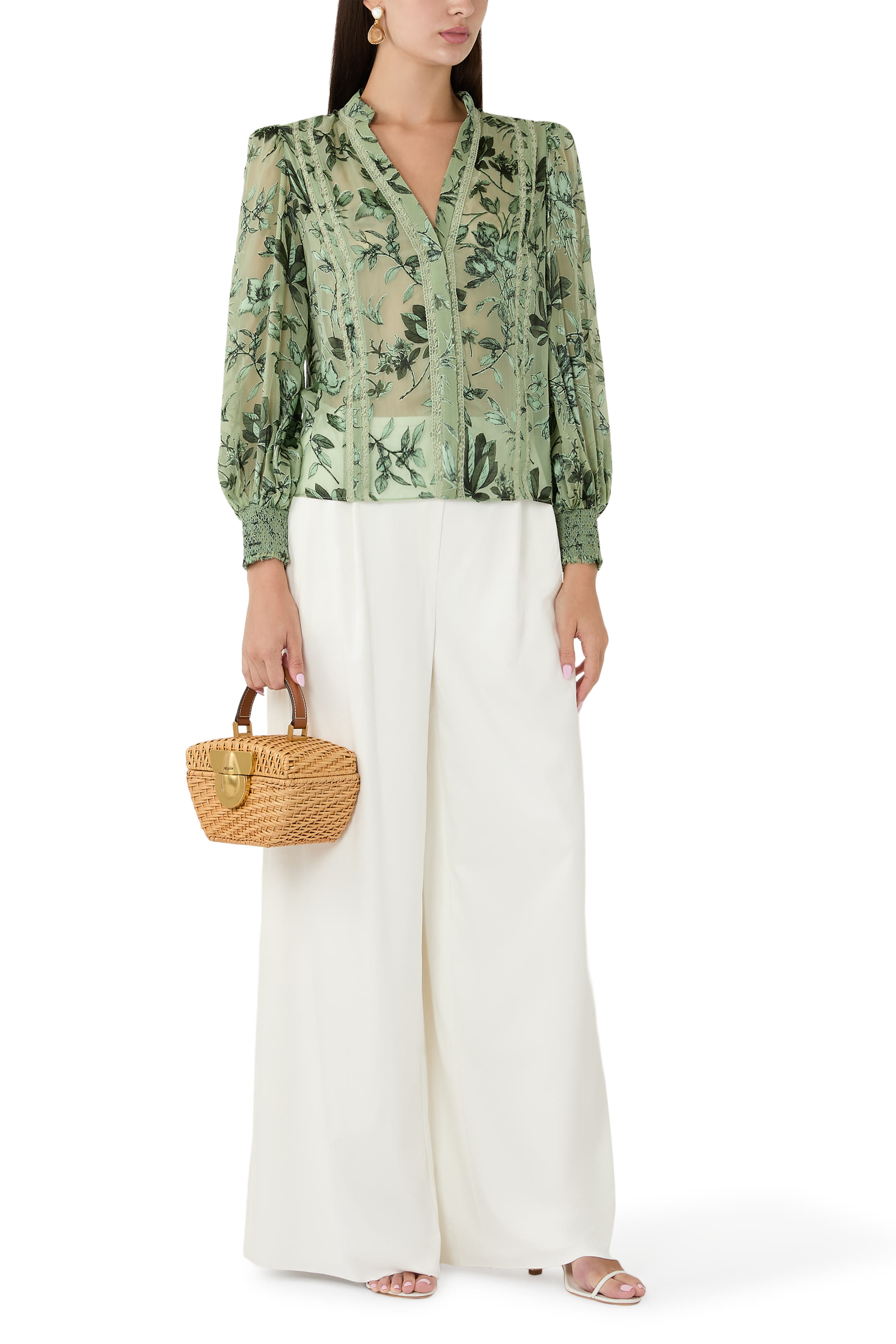 Arlette Burnout Blouse