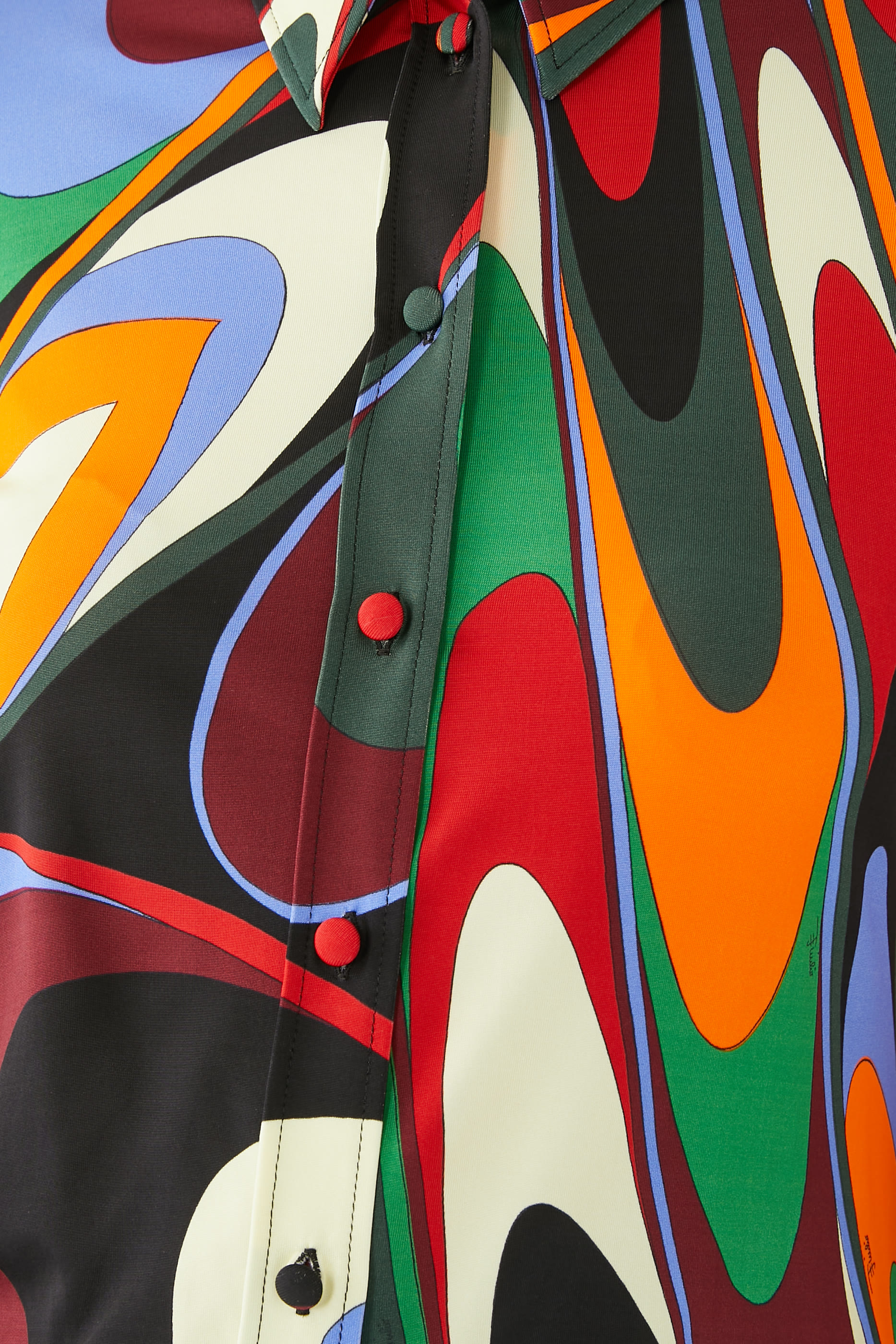 Long-Sleeve Satin Shirt