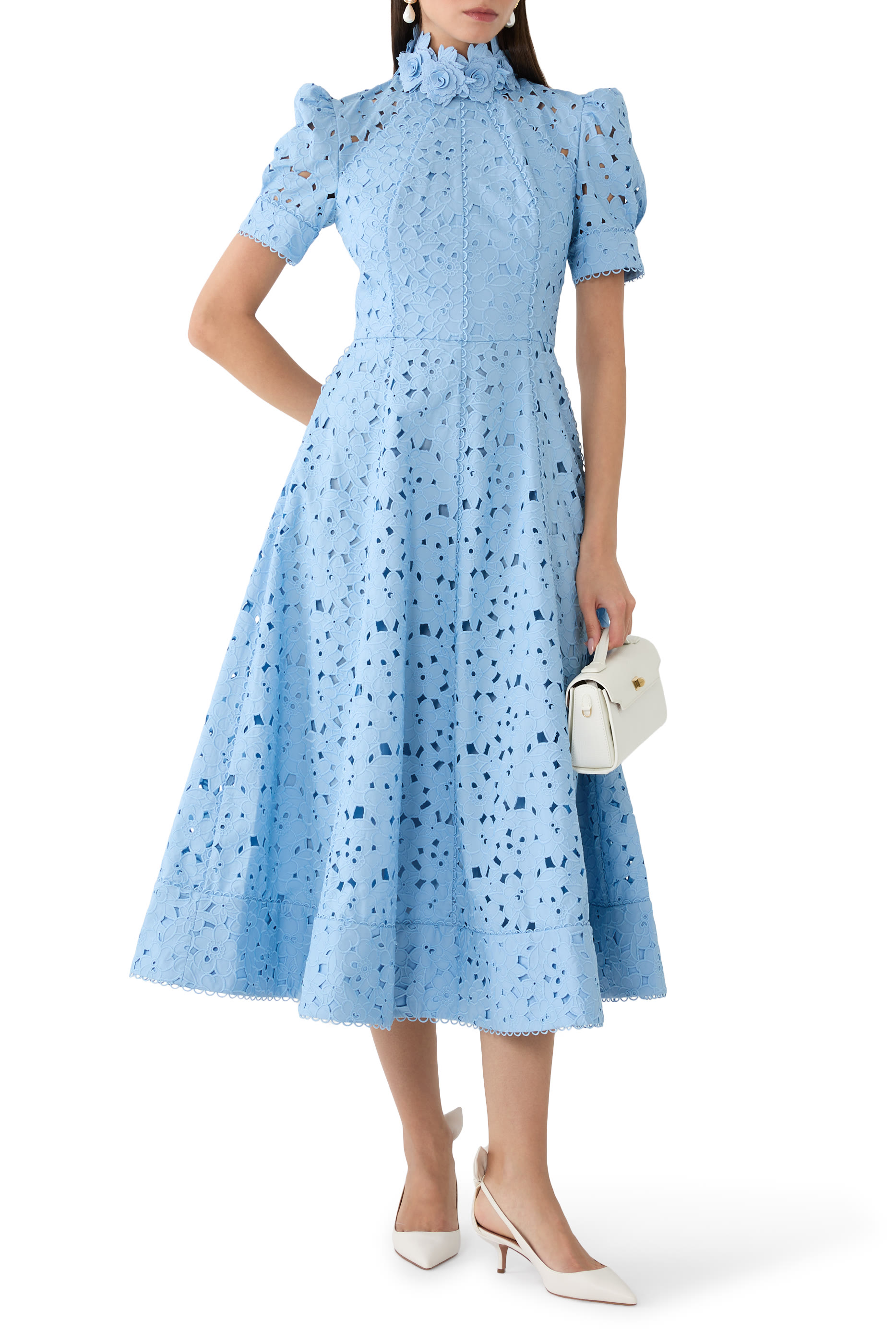 Kitsu Short Sleeve Midi Dress