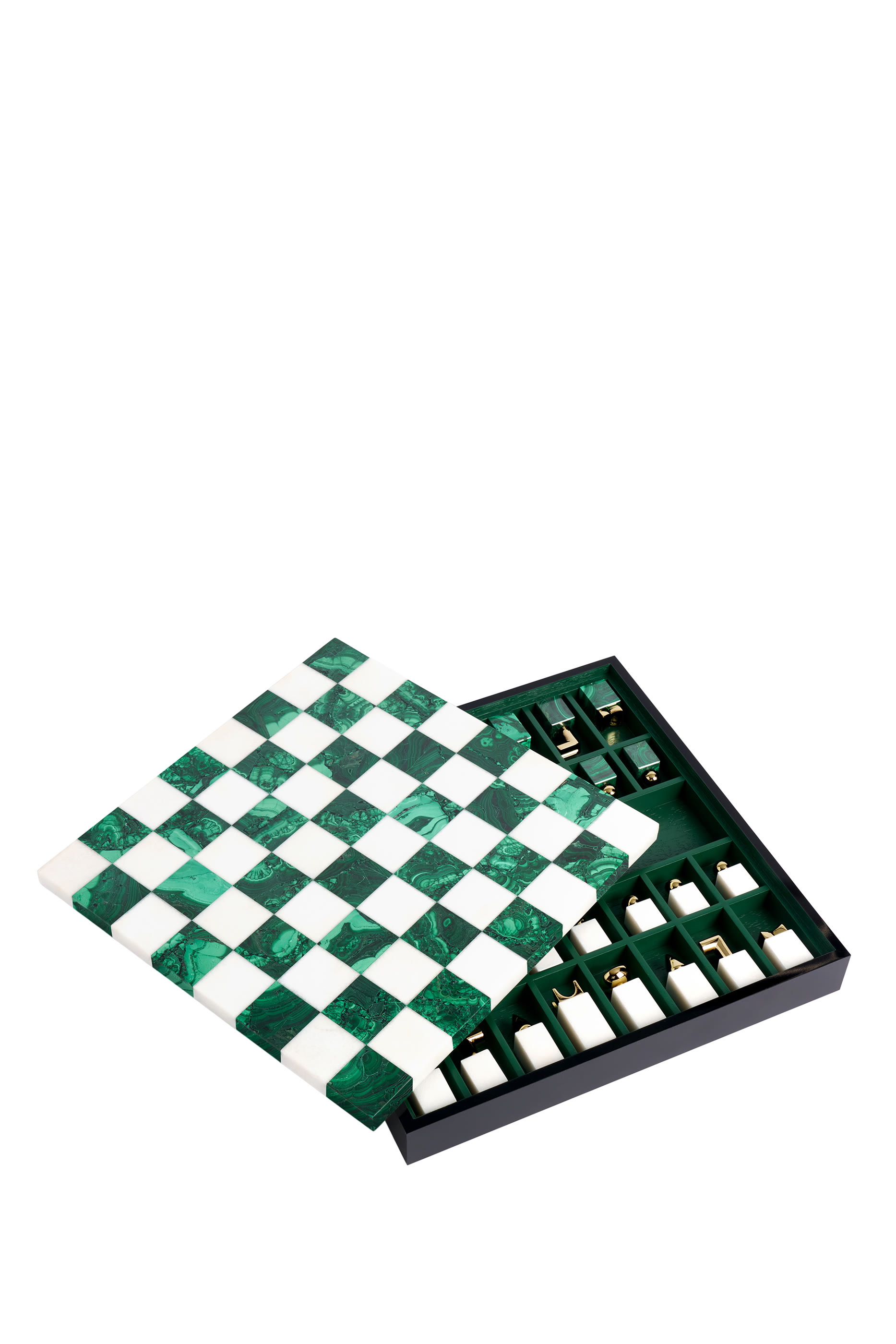 Malachite Chess Set