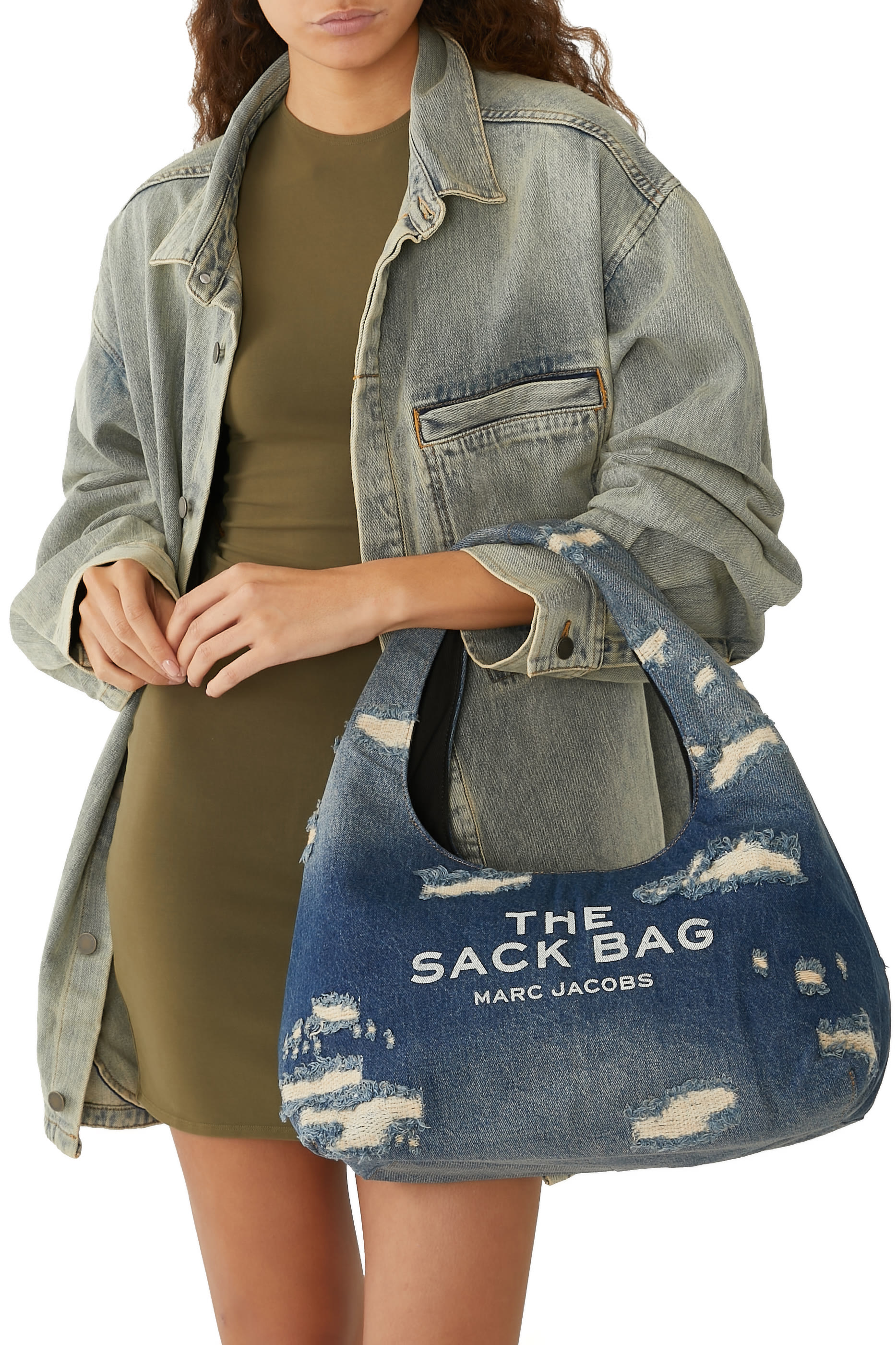 The Rip and Repair Denim Sack Bag