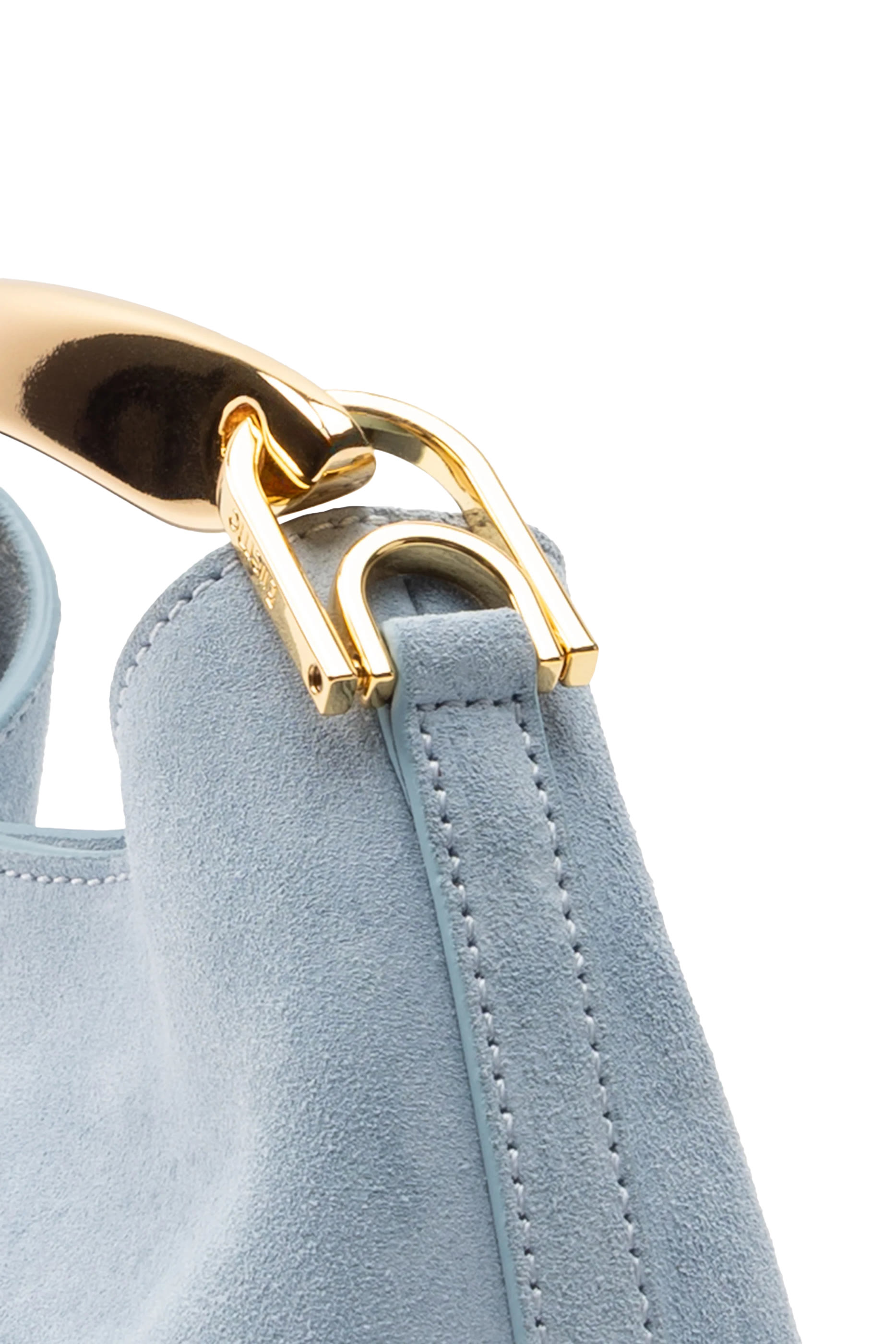  Mini Boomerang Suede Bag