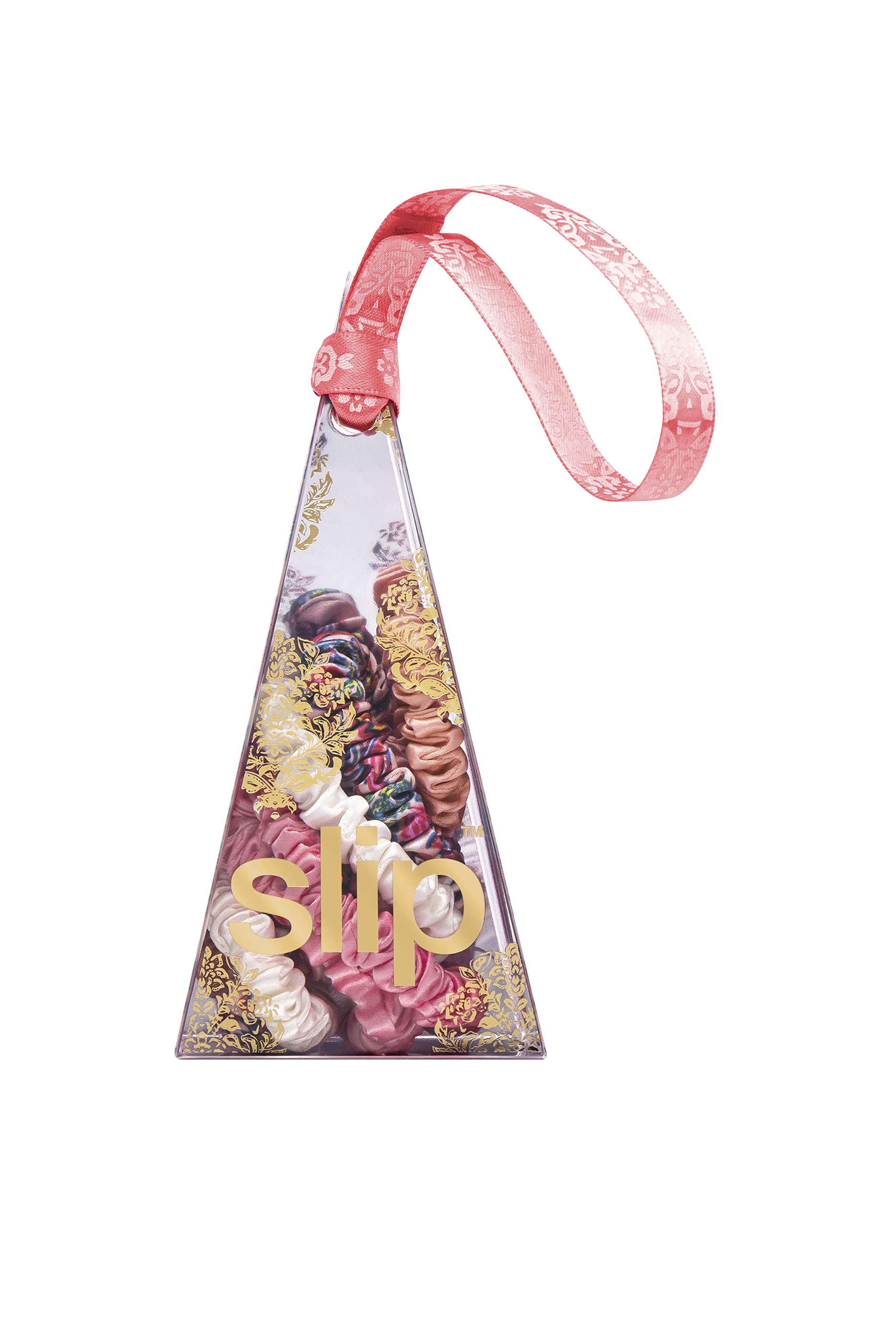 Silk Scrunchie Ornament, Set of 4