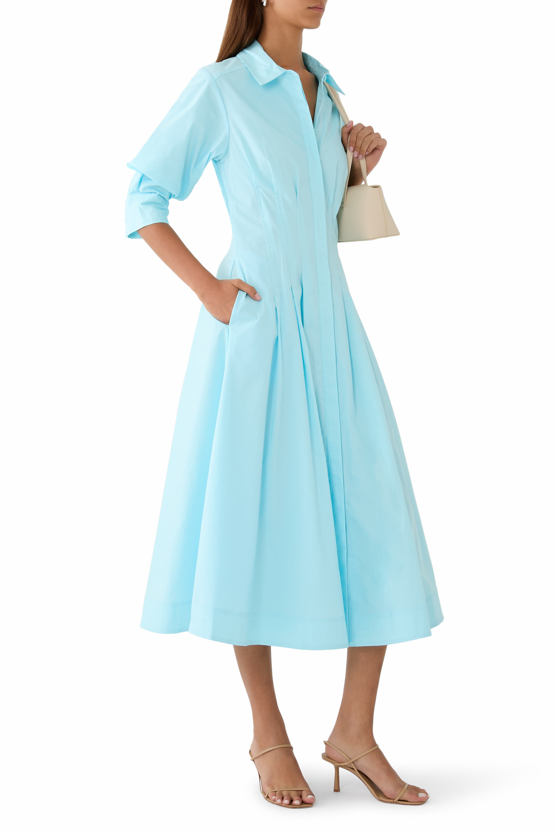 Jazz Pintuck Midi Dress