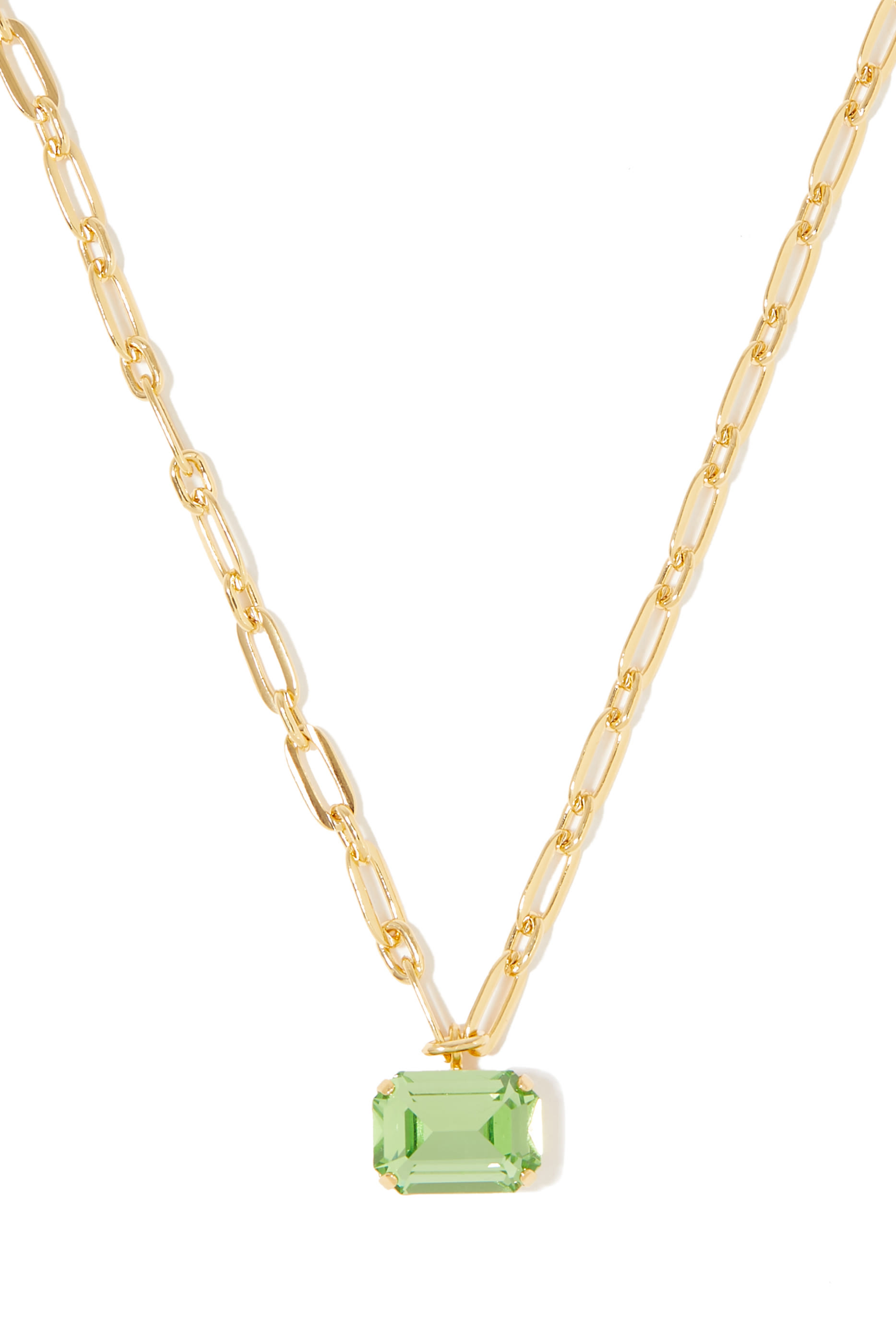 Mini Lydia Necklace, 18k Gold-Plated Metal & Swarovski Crystals