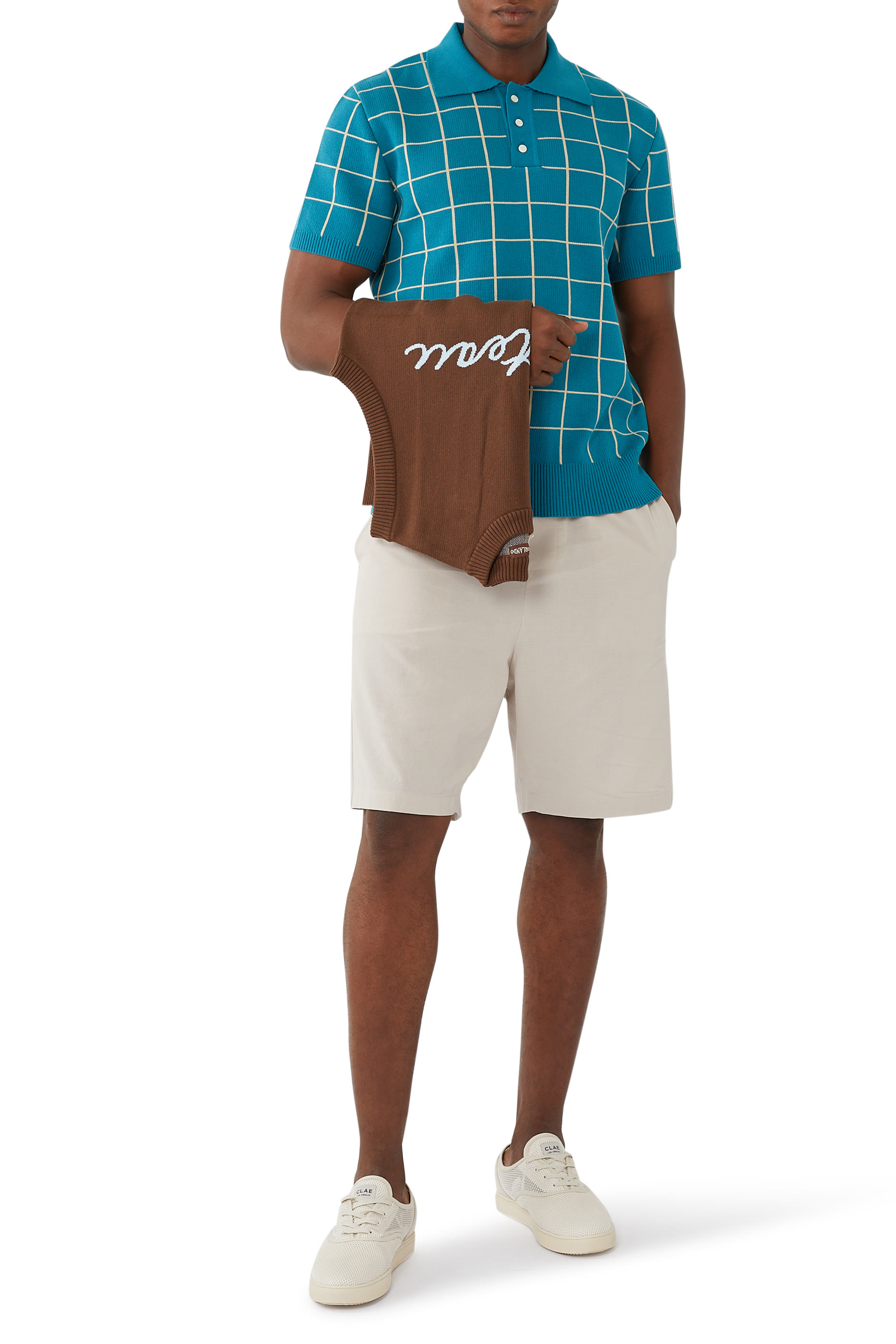 Windowpane Check Polo