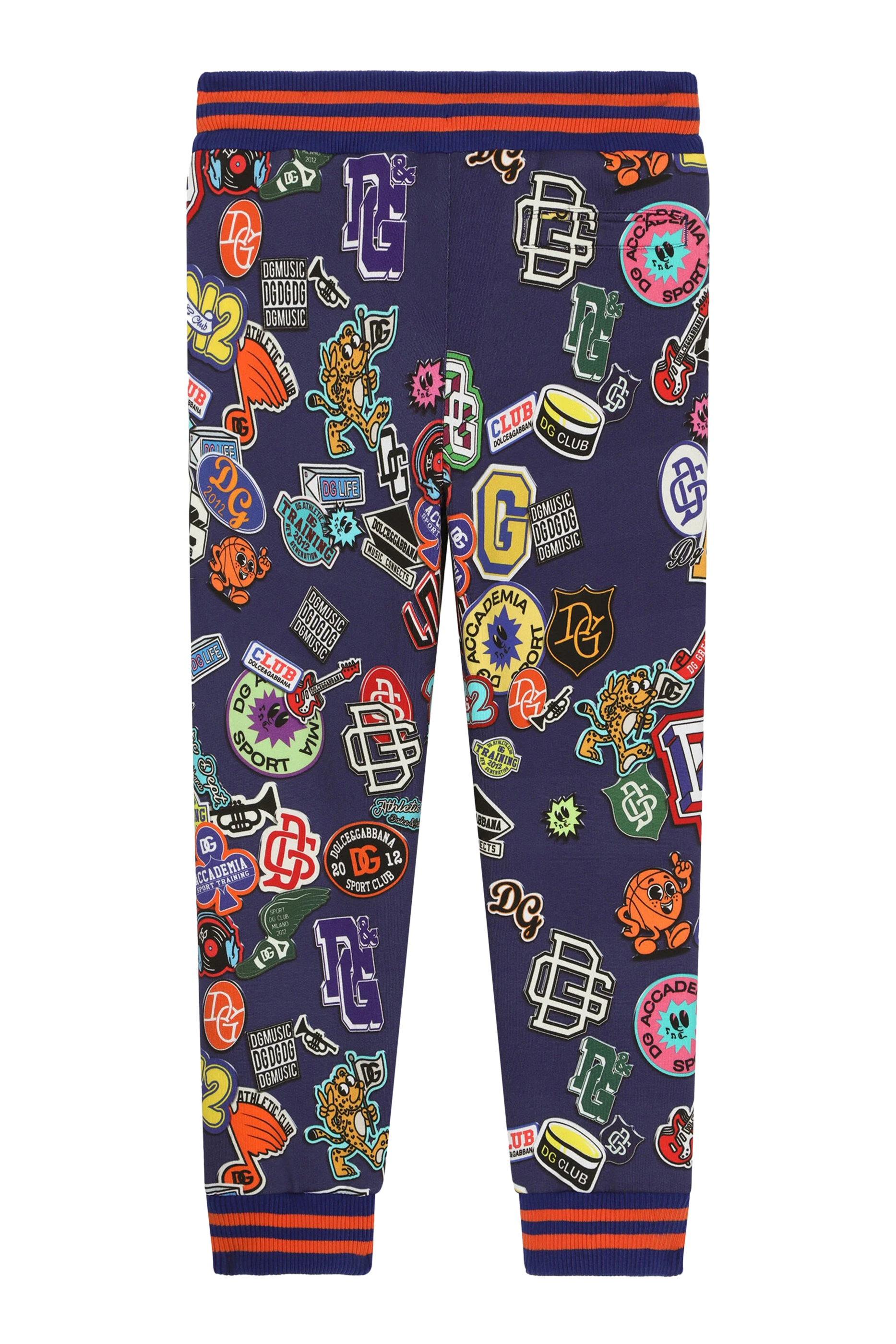 Kids Printed Cotton Jogging Pants