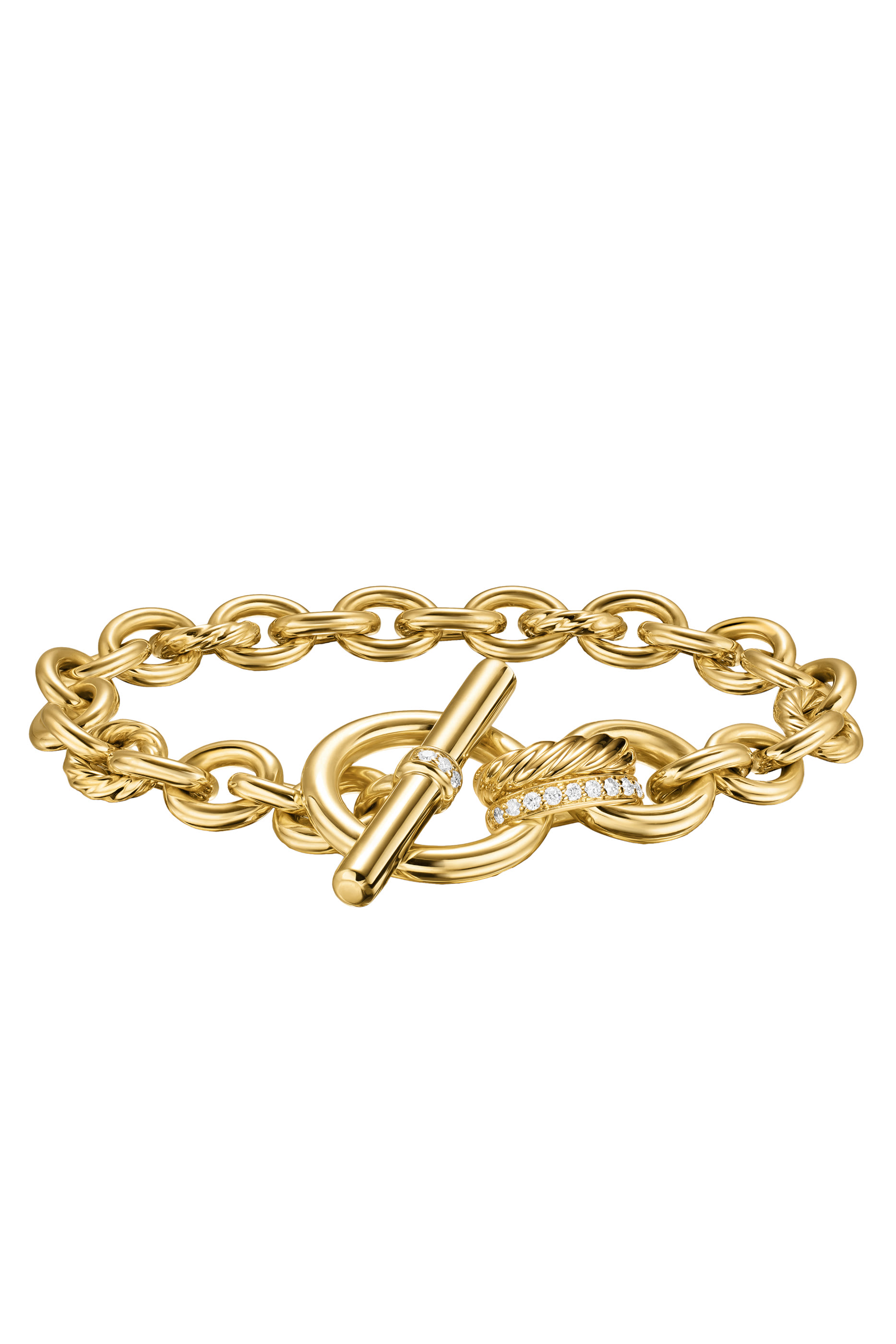 DY Mercer® Toggle Chain Bracelet, 18K Yellow Gold & Diamonds