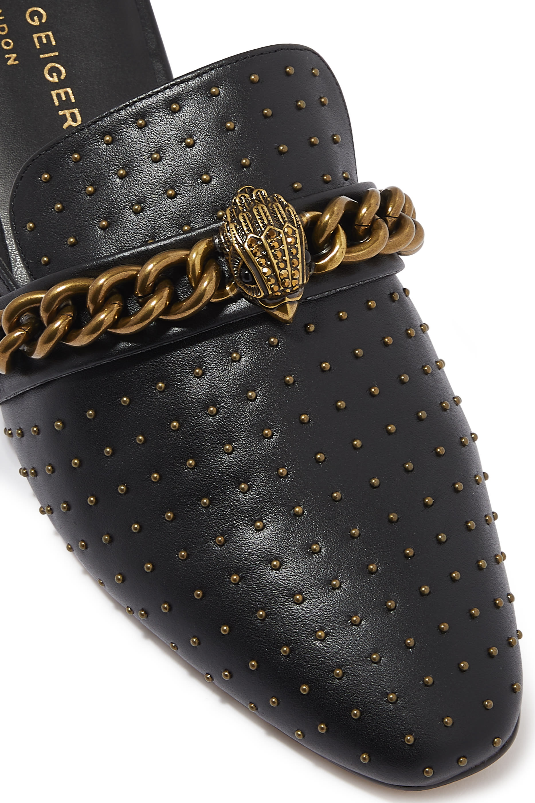 Chelsea Leather Studded Mules
