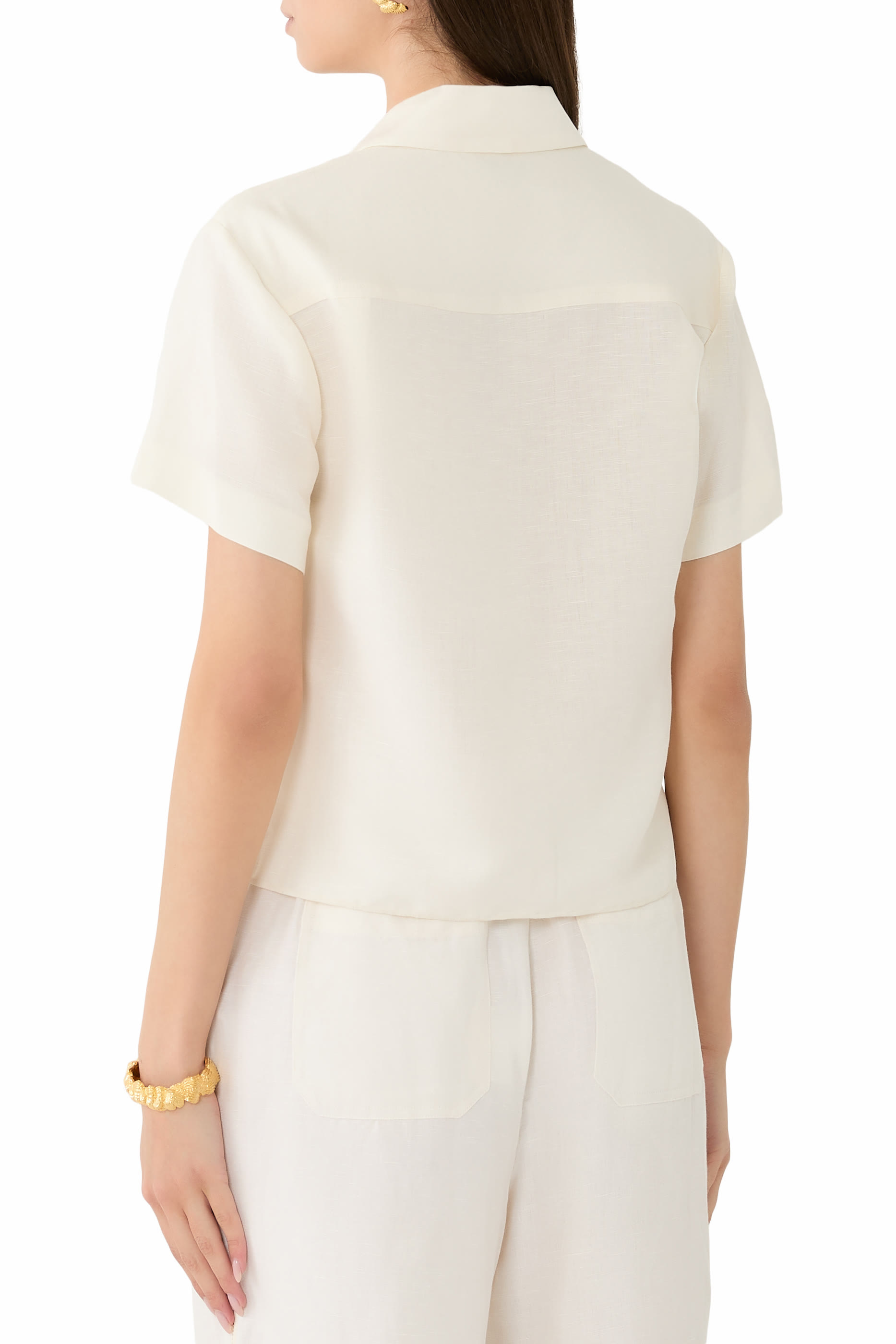 Louisa Embroidered Camp Shirt