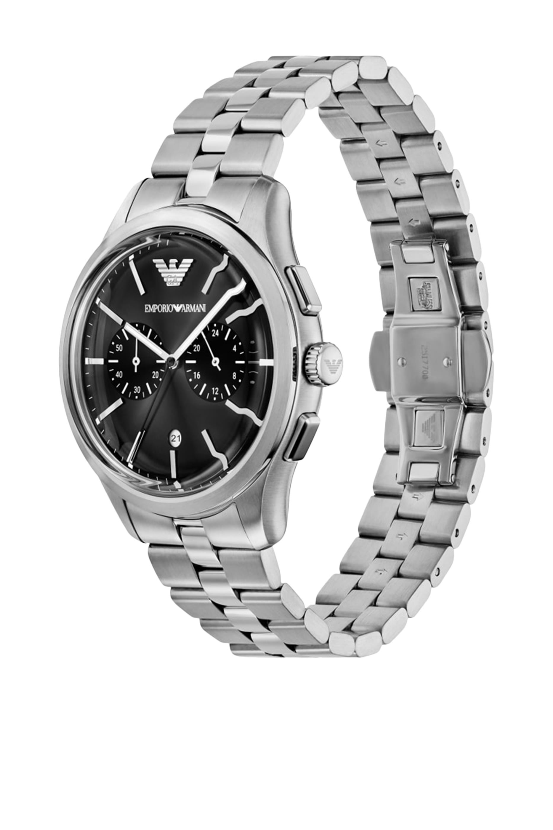 Chronograph Stainless Steel Watch 