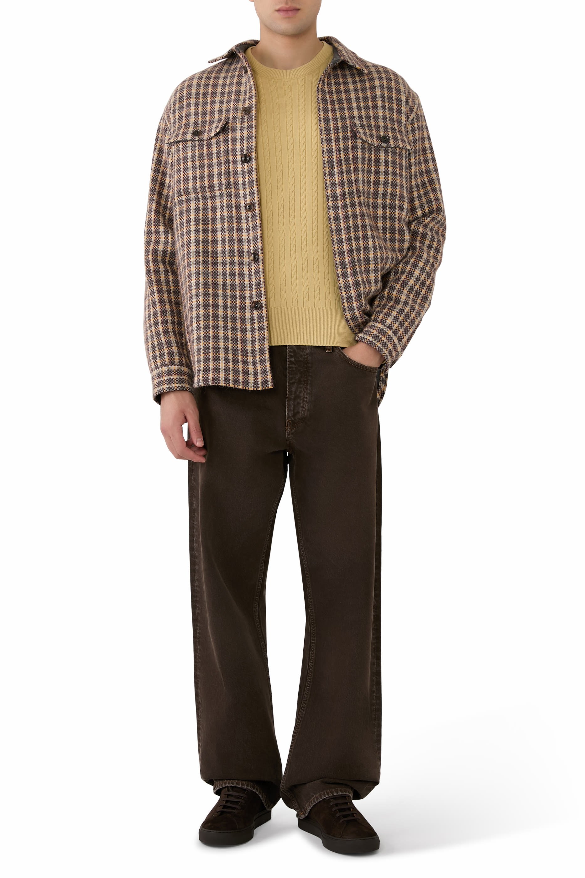 Super Fine Wool Aran Knit P/O