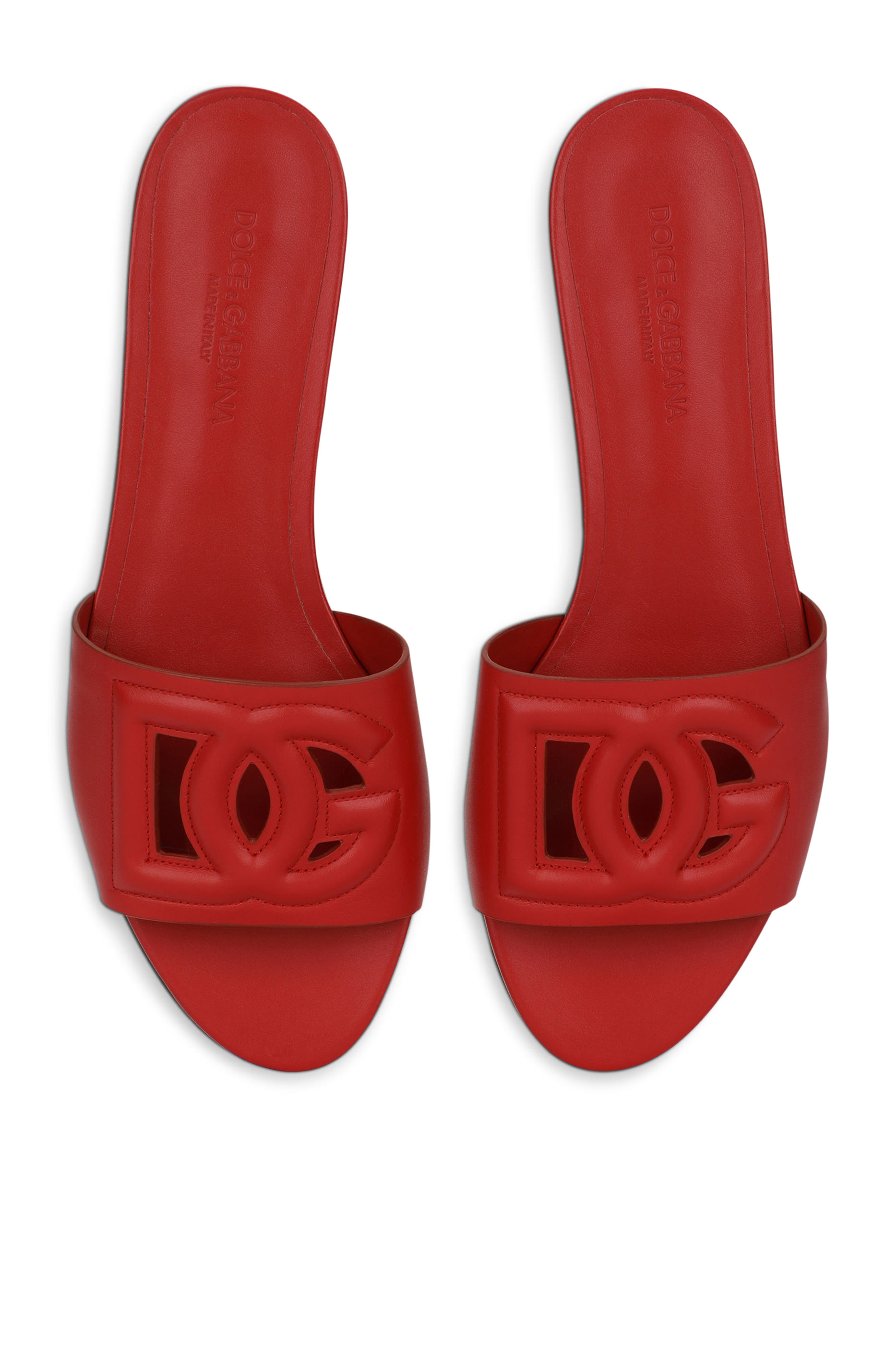 Calfskin Slides with DG Logo