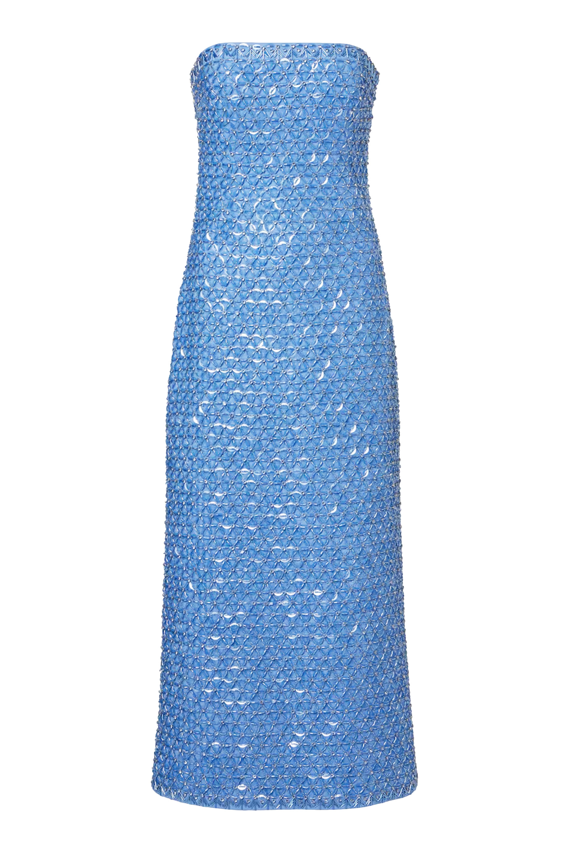 Vanessa Embellished Bustier Midi Dress