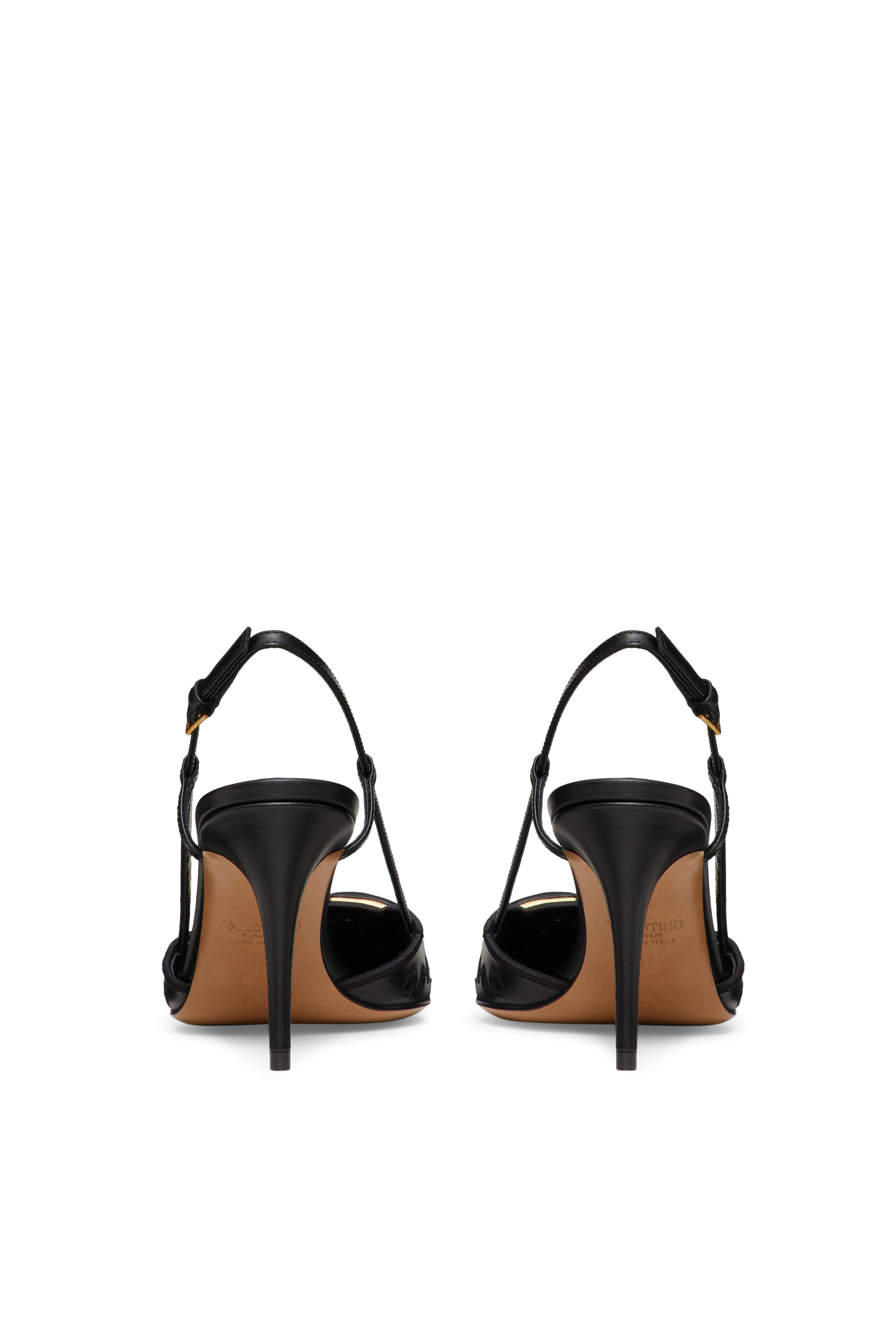 V Logo Slingback Pumps