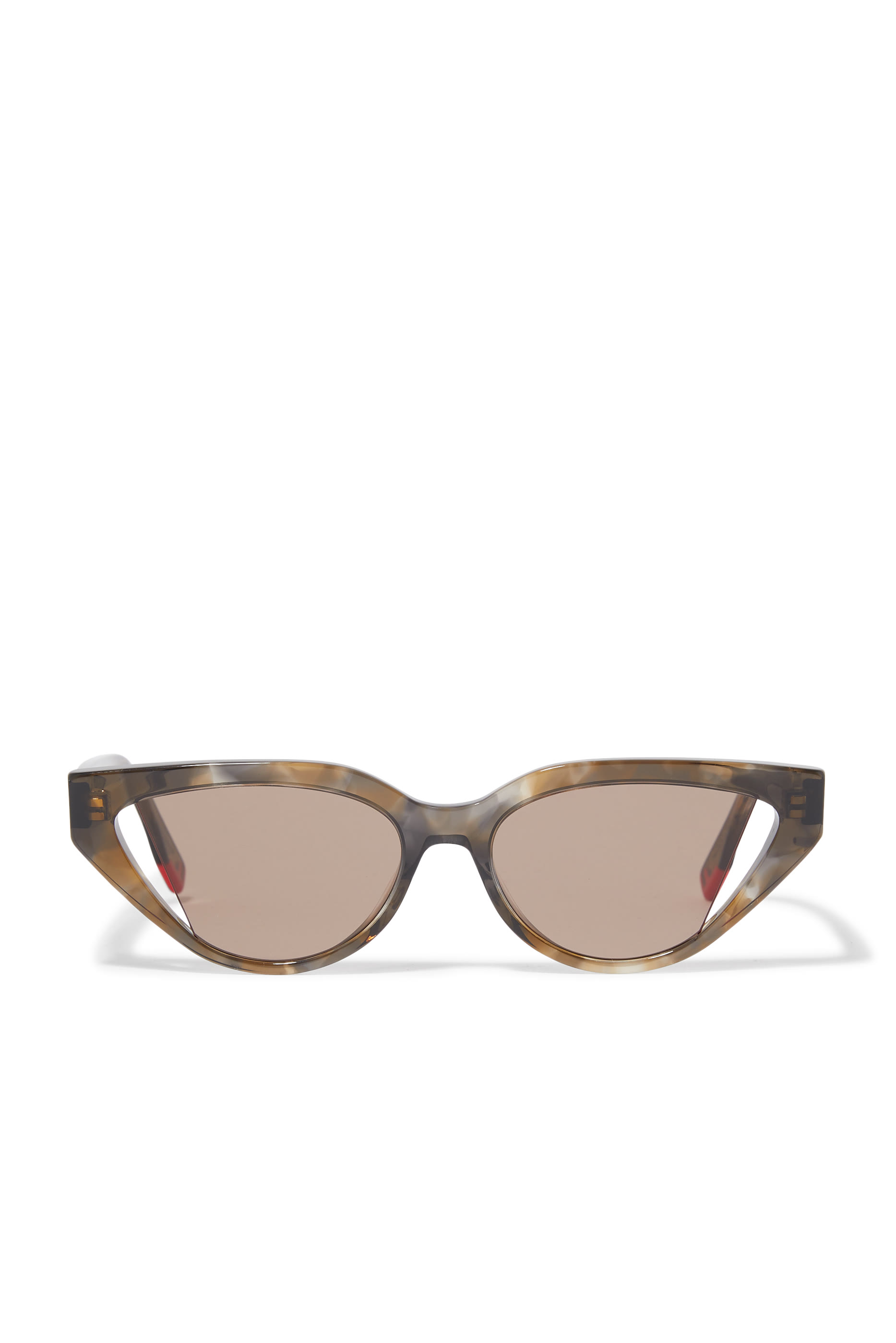 Fendi Way Brown Havana Cat Eye Sunglasses
