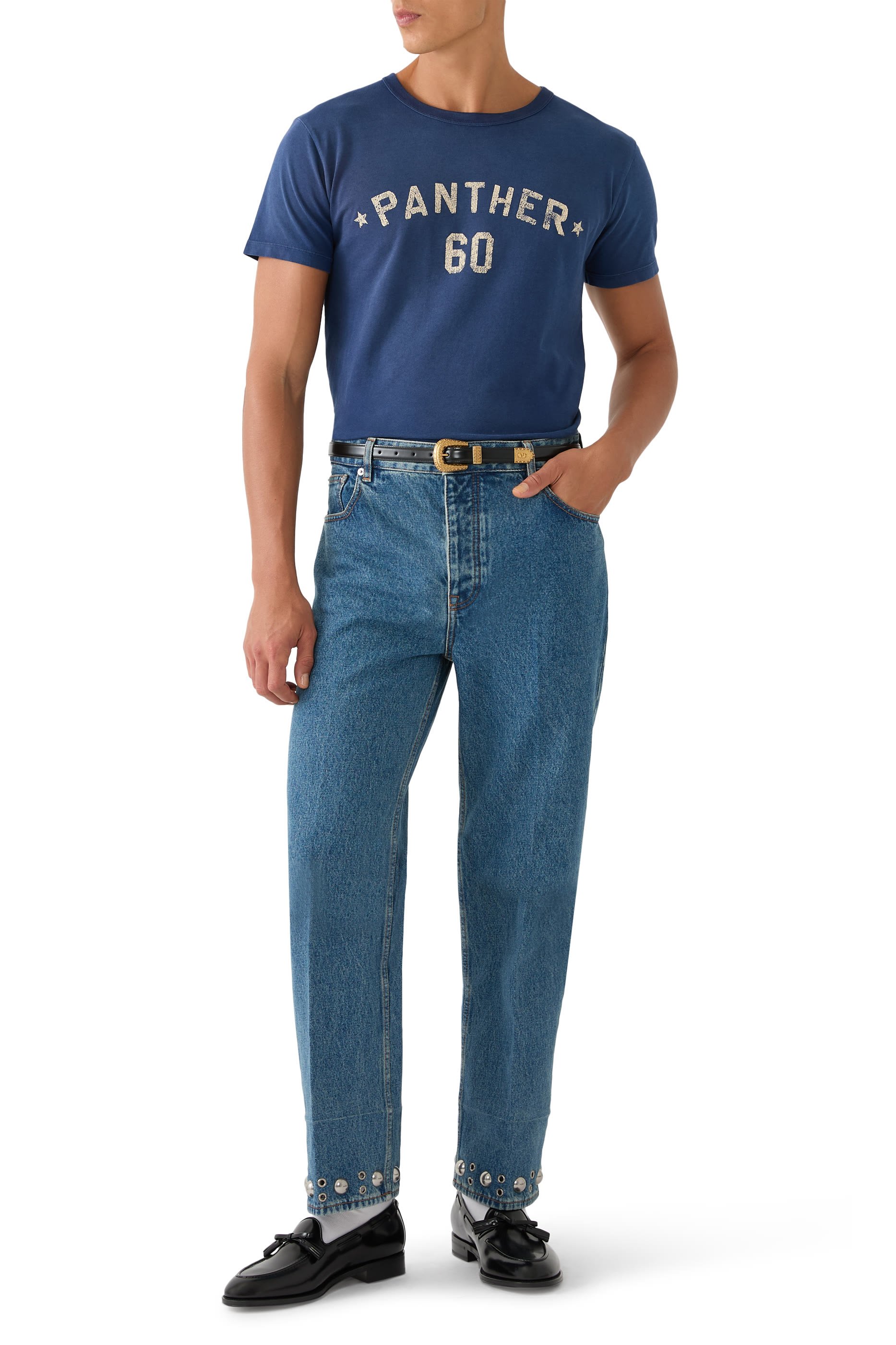 Logo Print and Patch T-Shirt