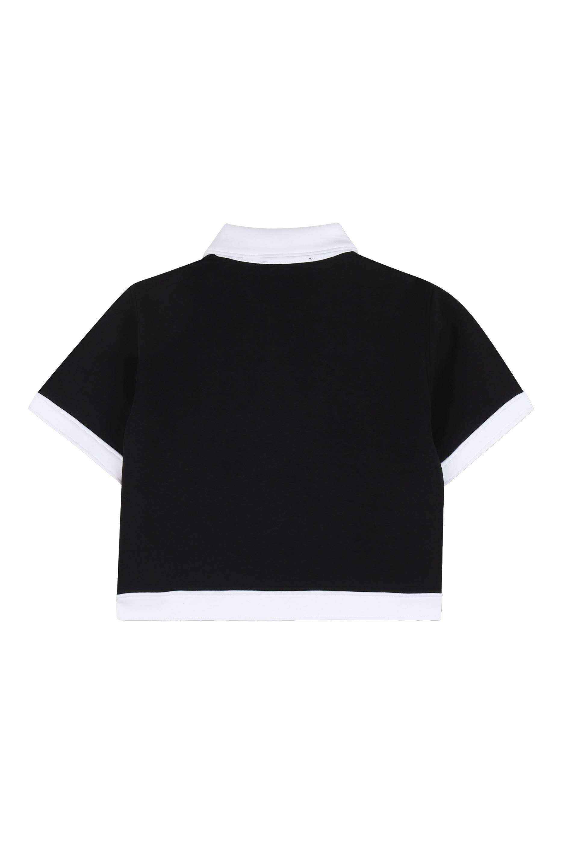 Kids Short-Sleeved Piped Cardigan