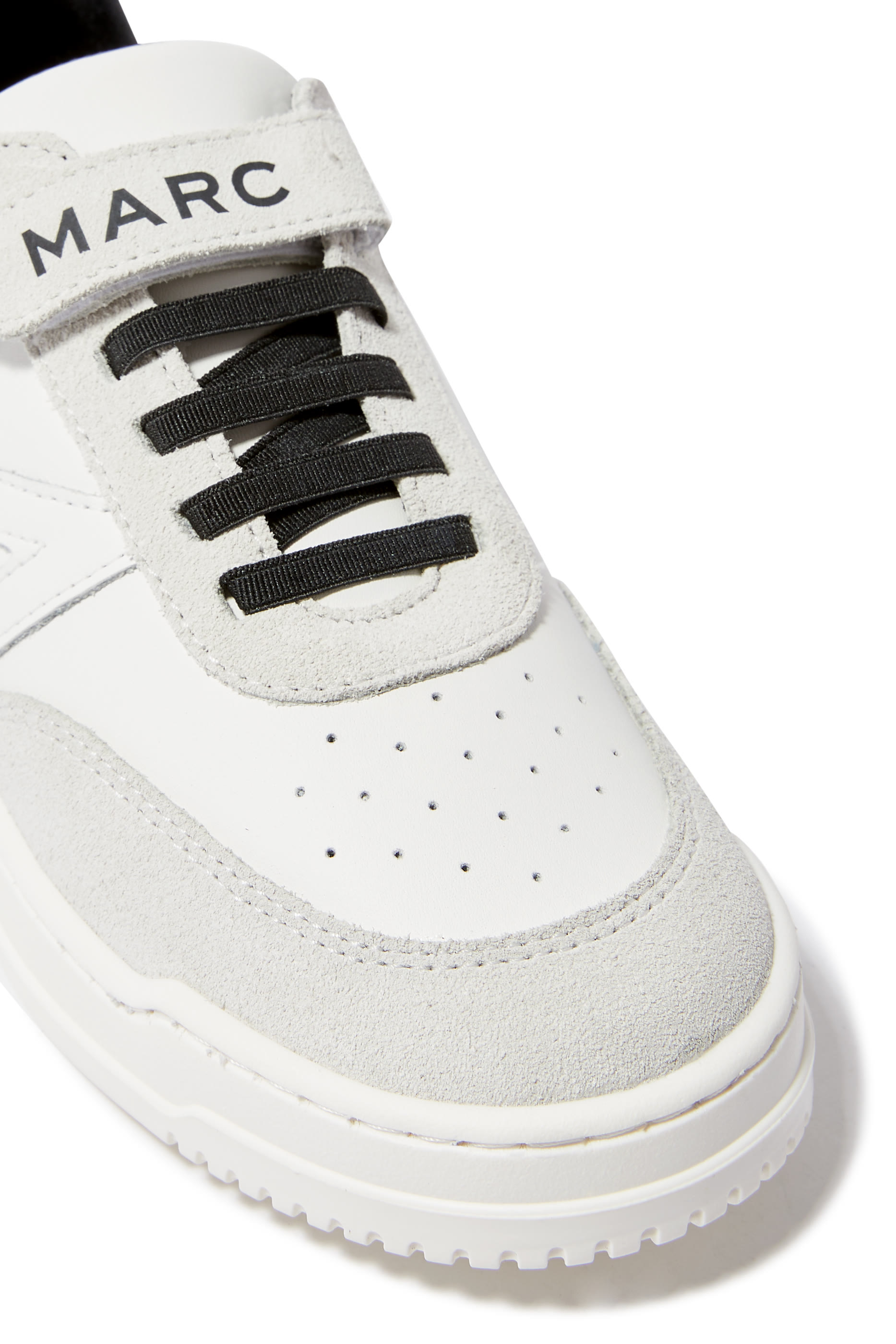 Kids Logo-Patch Leather Sneakers