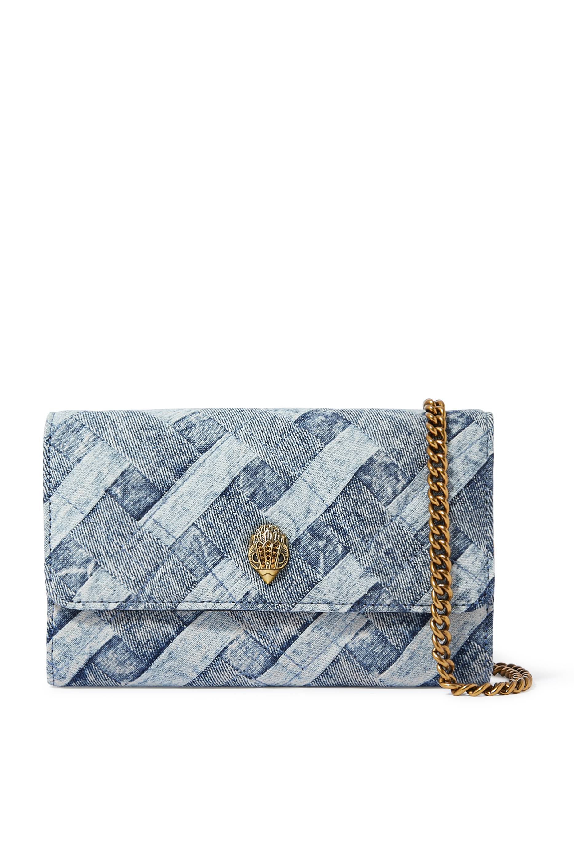Kensington Small Chain Denim Wallet