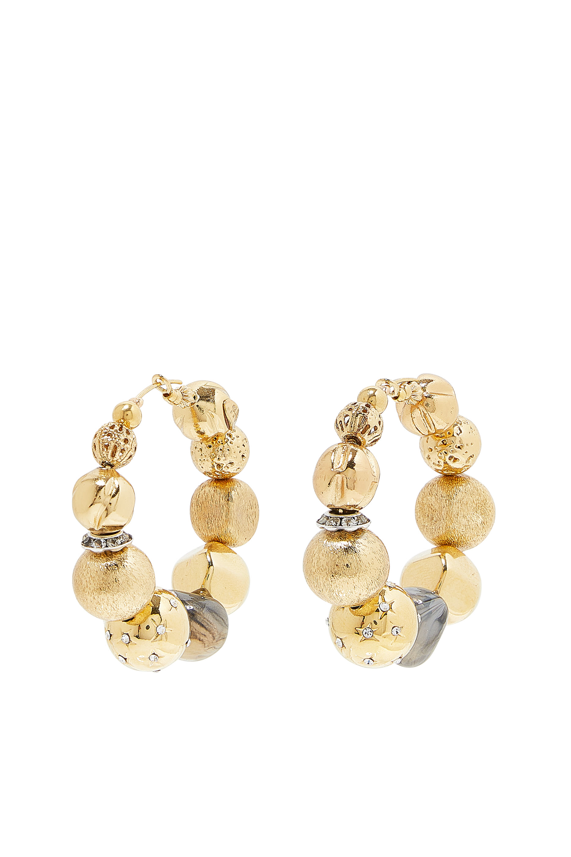 Palazzio Hoop Earrings, Gold-Plated Brass