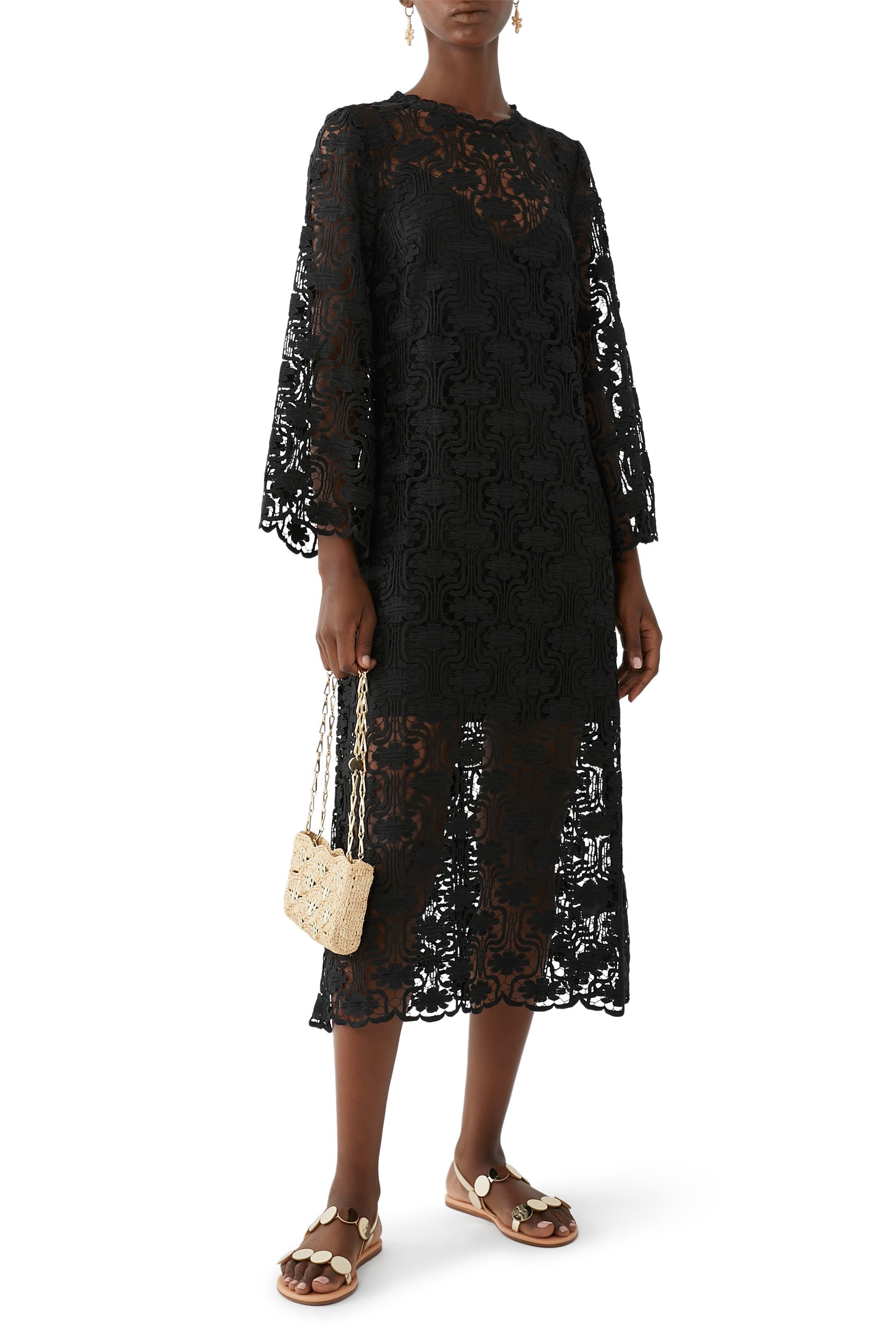 Maxine Lace Midi Dress