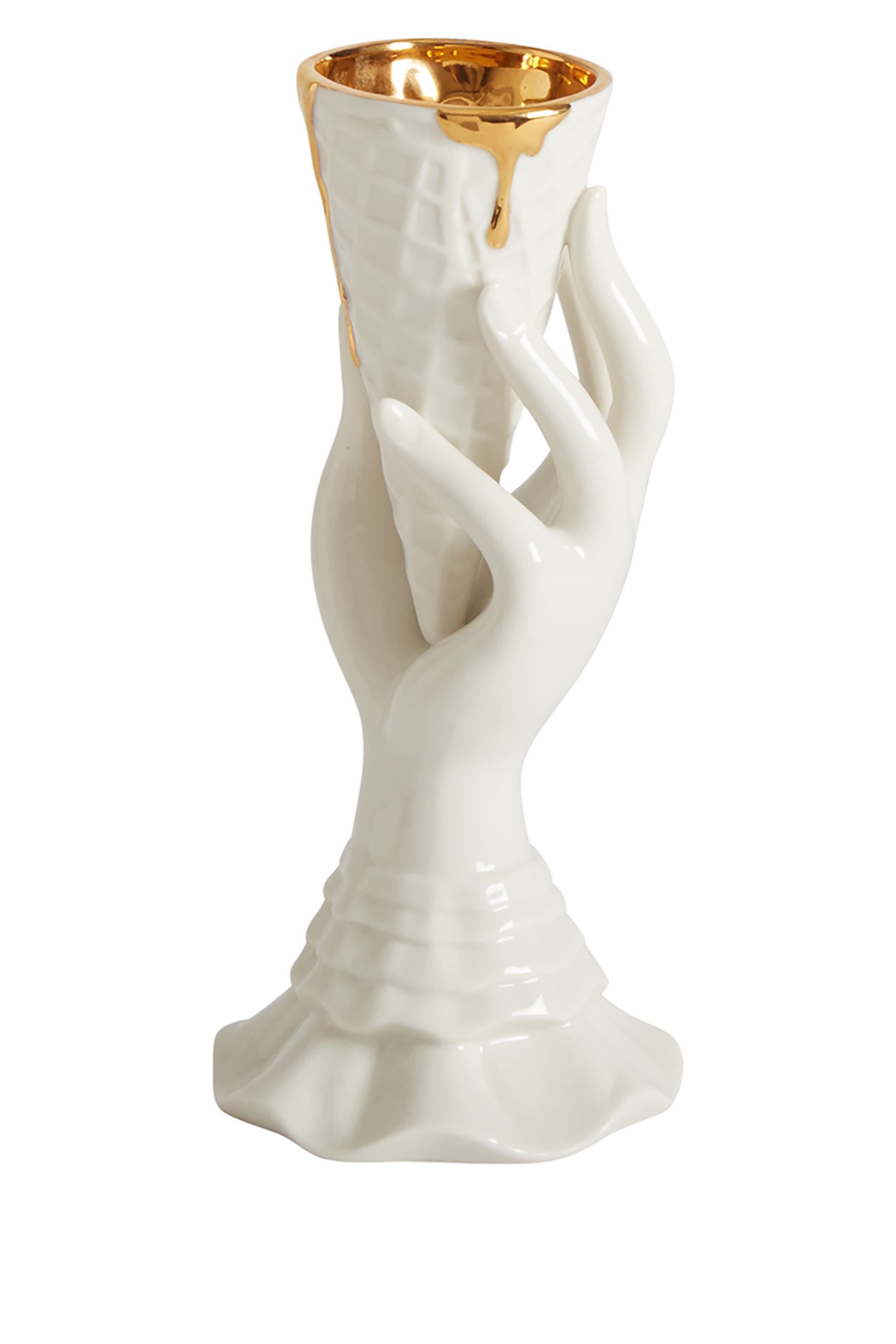 Gilded I-Scream Vase